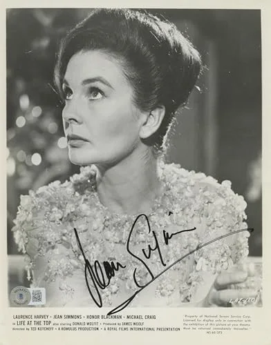 Jean Simmons — Jean Simmons Life at the Top Authentic Signed 8x10 Photo BAS #BL44606, image 2