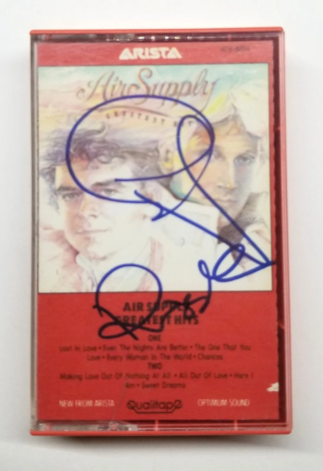Air Supply band SIGNED Greatest Hits Cassette Tape #1 COA Autographed by both, изображение 2