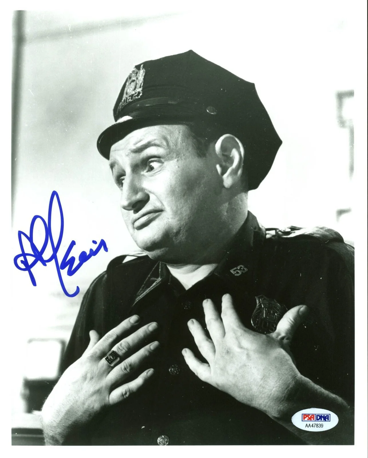 Al Lewis — Al Lewis Car 54, Where Are You? Authentic Signed 8X10 Photo PSA/DNA #AA47839, изображение 3