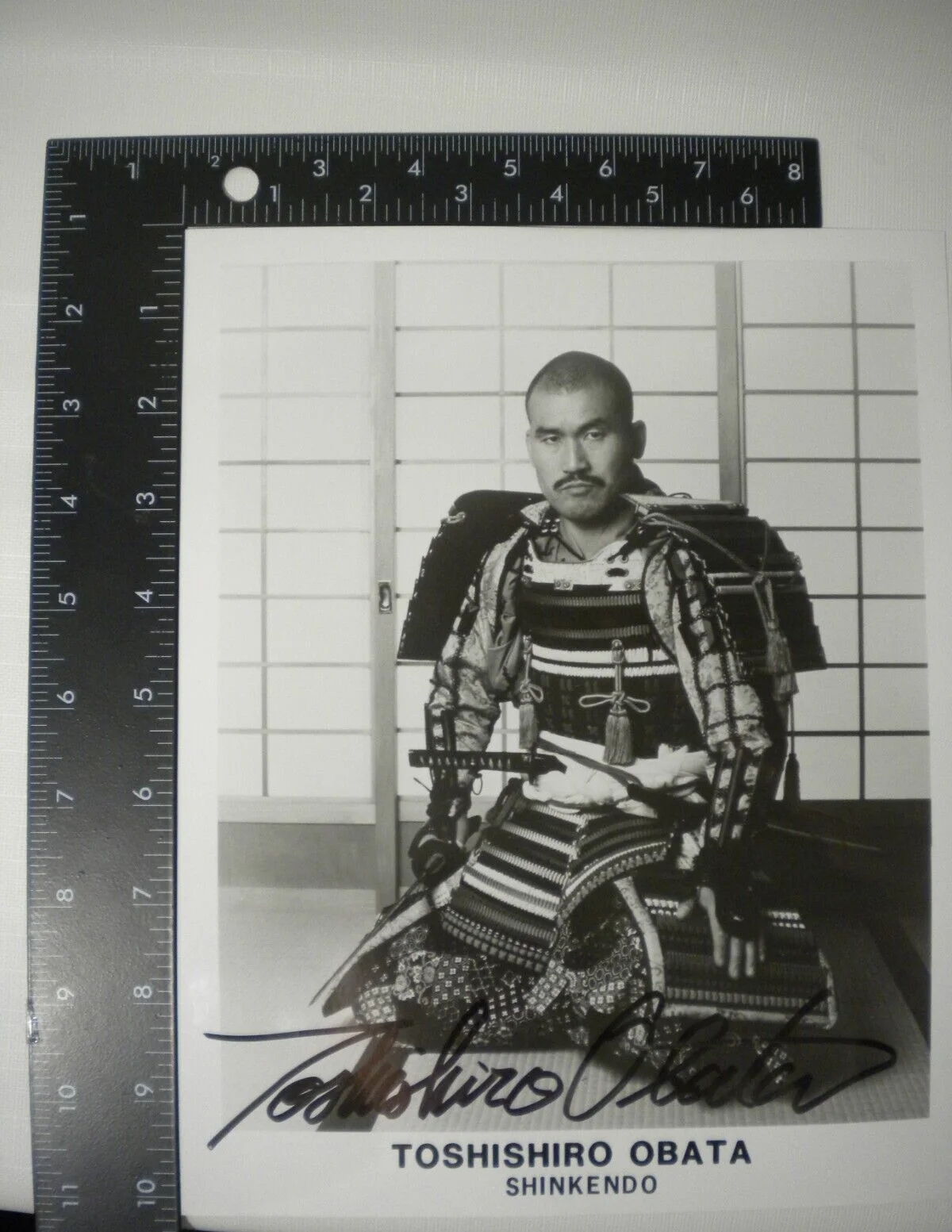 Toshishiro Obata — Vintage Toshishiro Obata Shinkendo Autographed Signed Photo TMNT Turtles, изображение 5