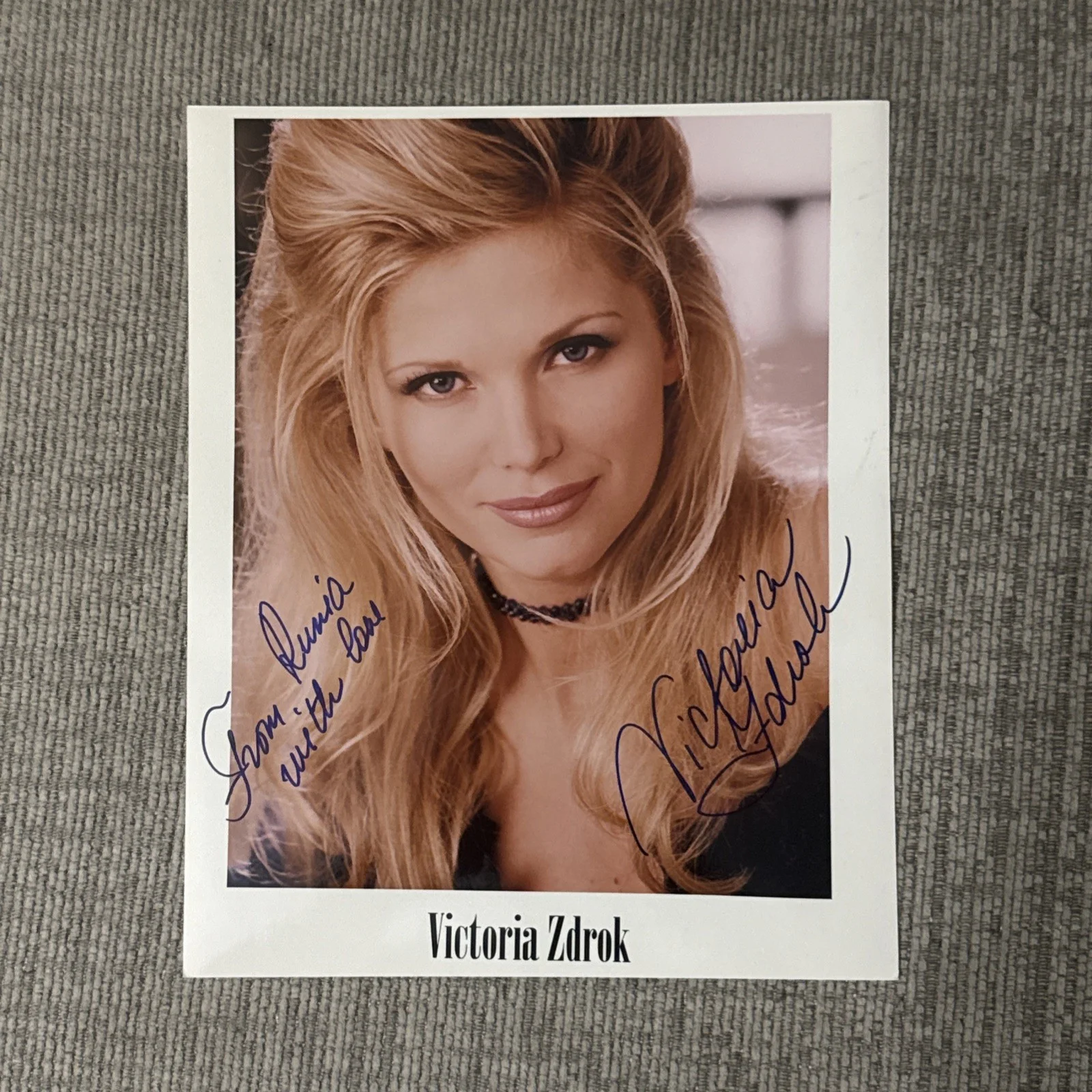 Victoria Zdrok — Victoria Zdrok Film Star Signed 8X10 Photo Authentic Playboy Playmate Penthouse