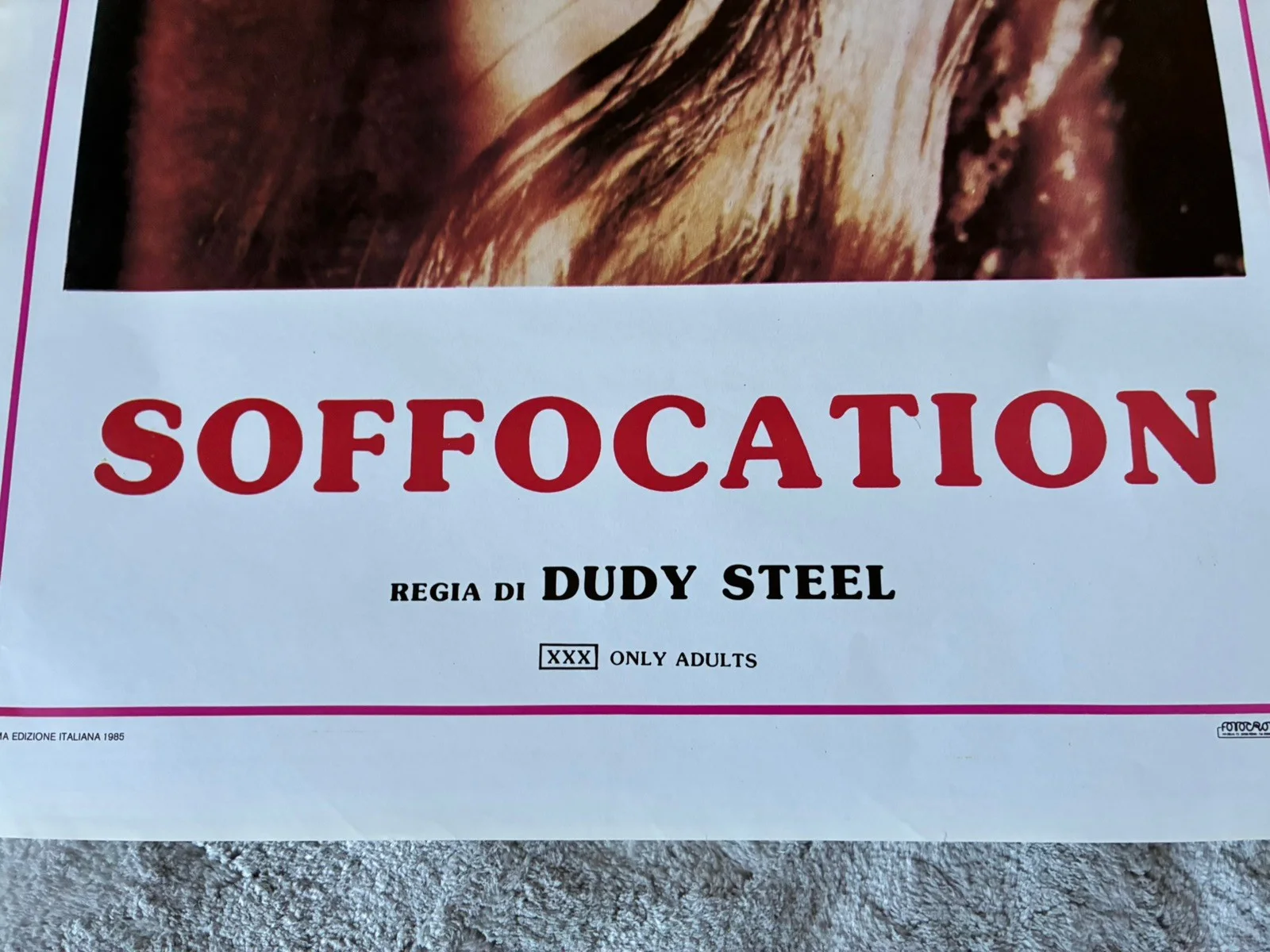 Original Vintage Italian adult Film Poster, изображение 2