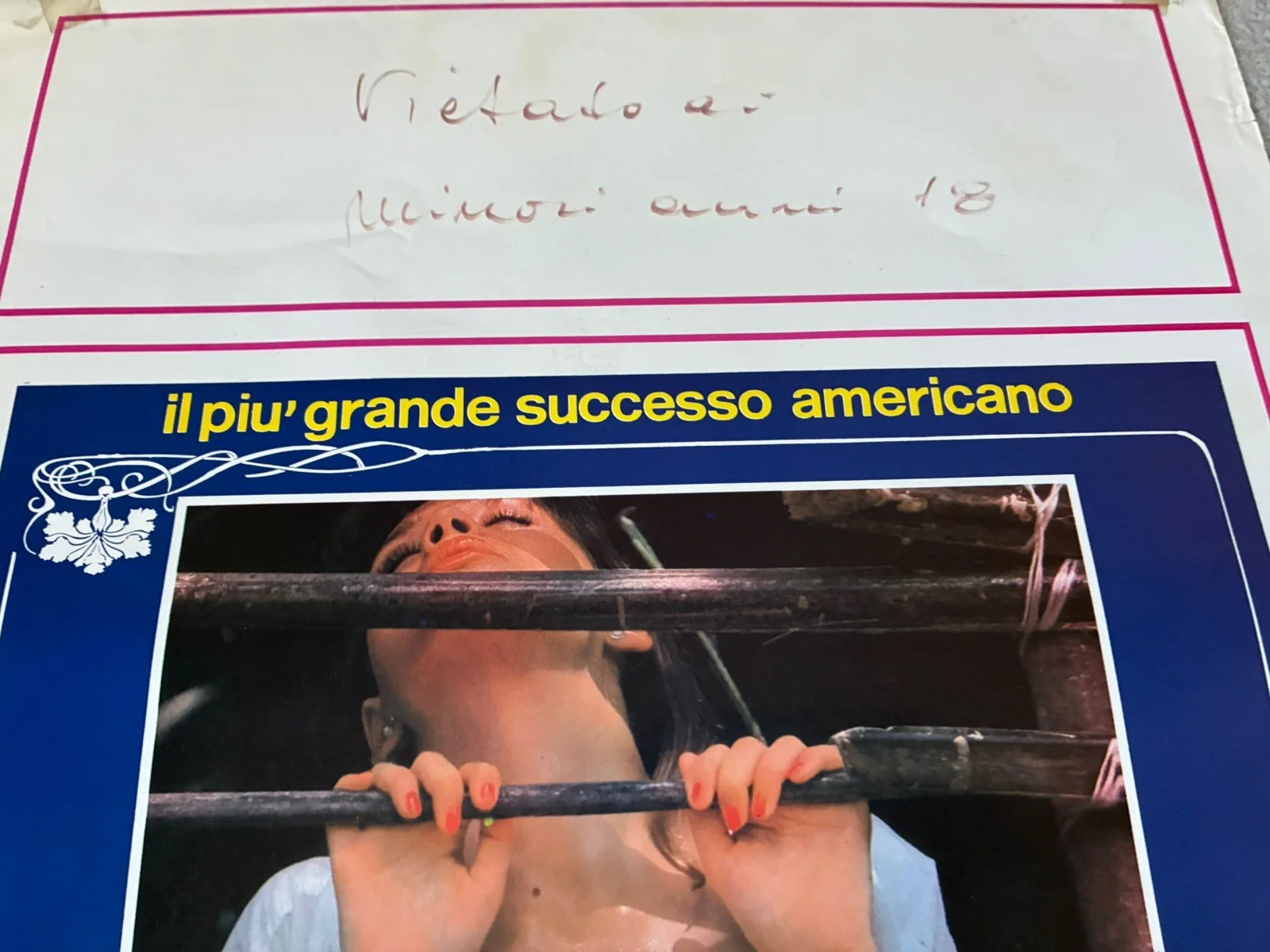 Original Vintage Italian adult Film Poster - patrizia carnal games, изображение 4