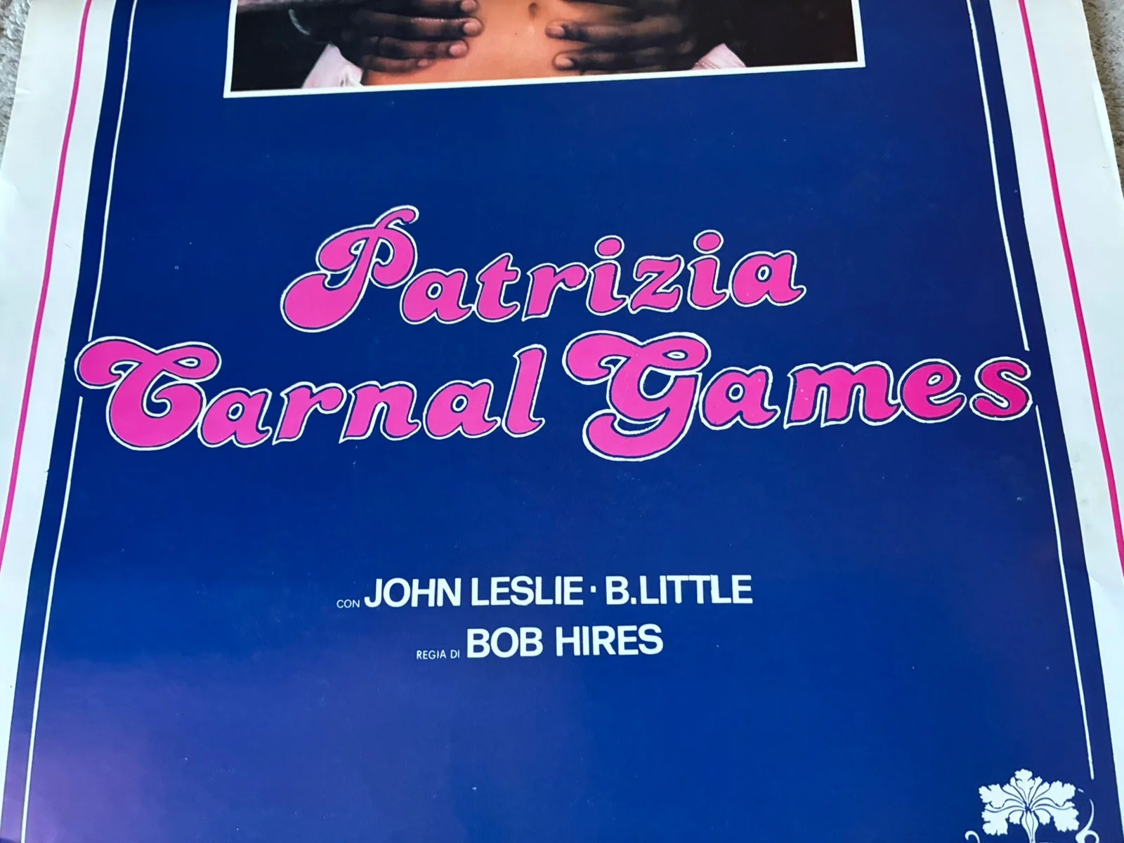 Original Vintage Italian adult Film Poster - patrizia carnal games, изображение 5
