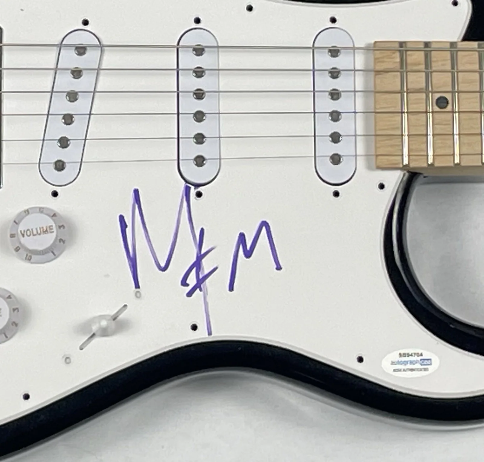 Marilyn Manson Signed Autograph Electric Guitar Antichrist Superstar ACOA COA, изображение 3