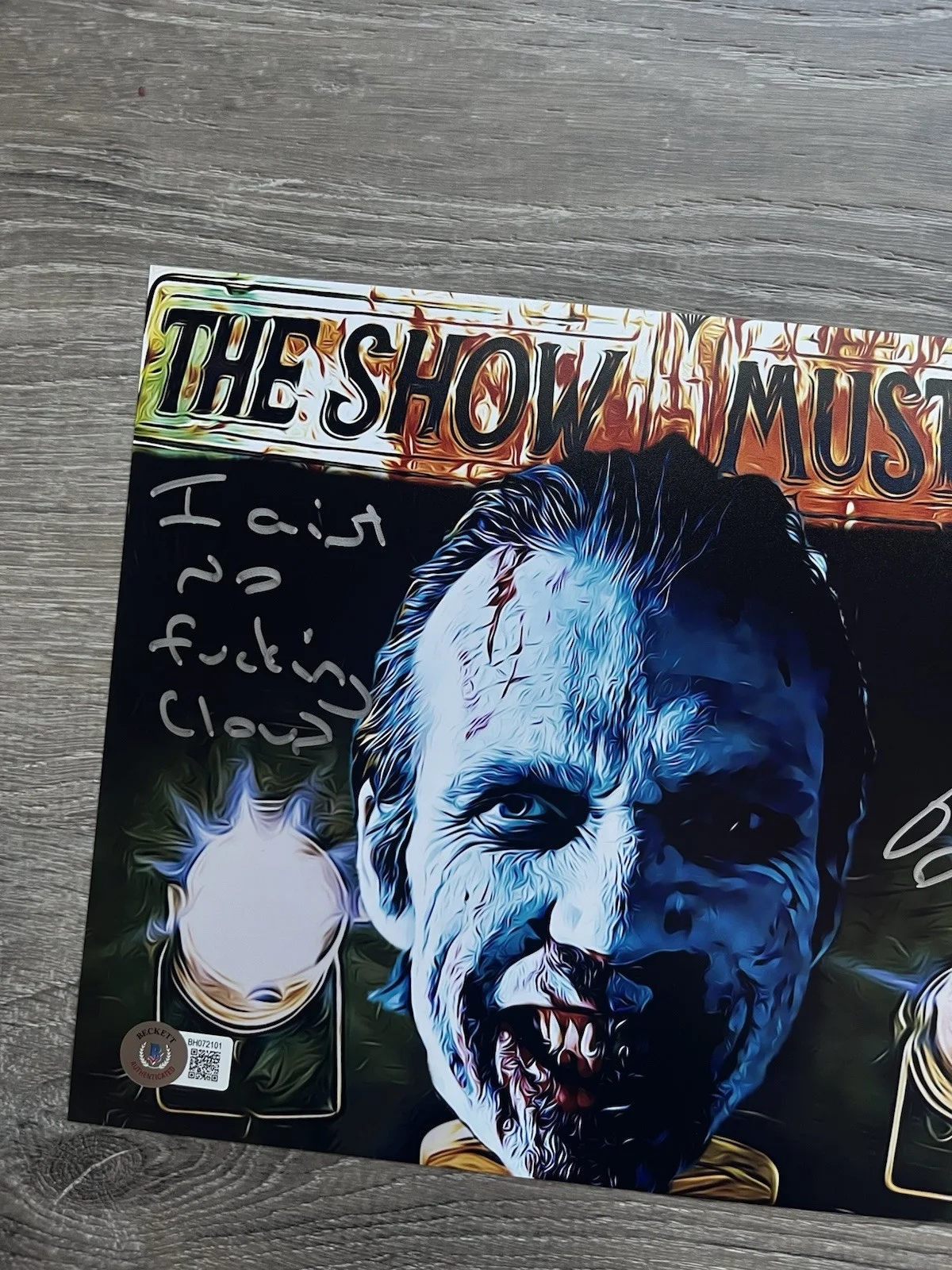 Richard Brake — Richard Brake Signed Doom-Head 8x10 Photo Beckett COA 31 Horror Auto, изображение 3