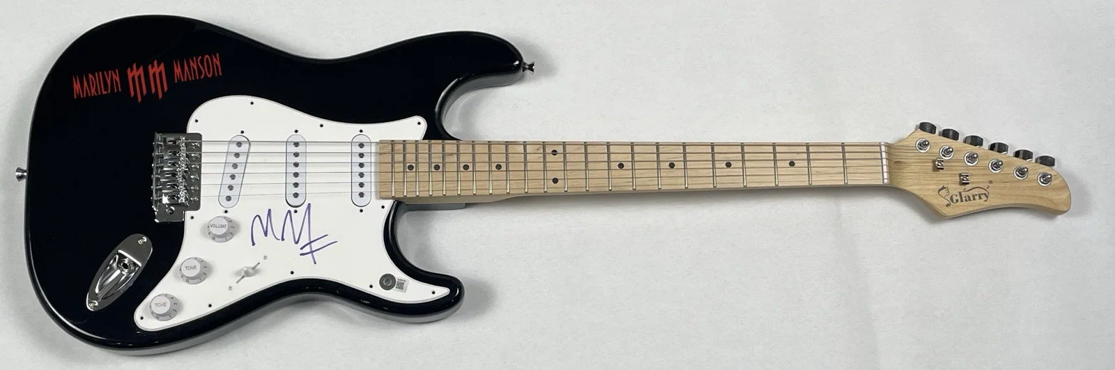 Marilyn Manson Signed Autograph Electric Guitar Antichrist Superstar Beckett COA, image 3