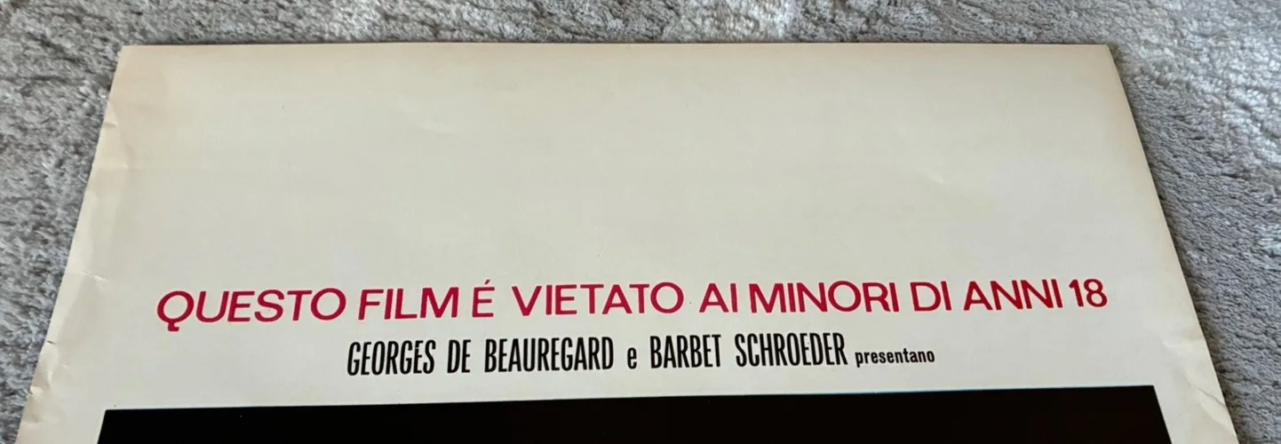 Original Vintage Italian adult Film Poster, изображение 3