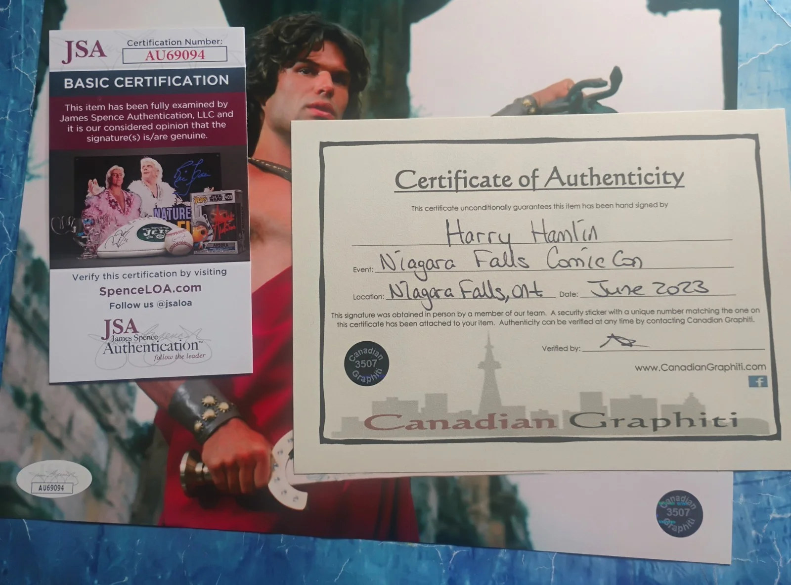 Harry Hamlin Hand Signed 8x10 Photo JSA COA Clash Of The Titans NO US TARIFFS, изображение 4