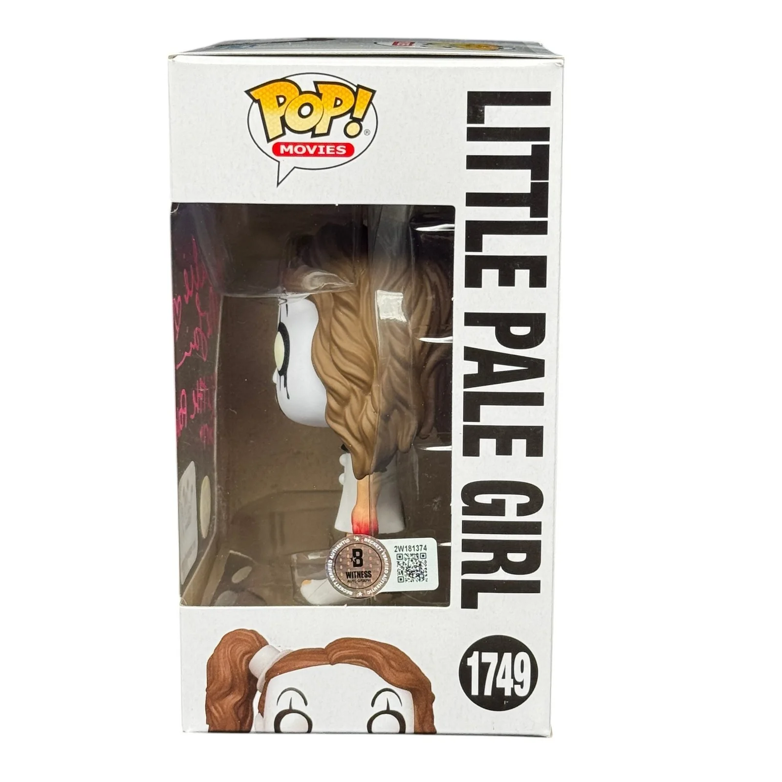 Amelia McLain — Amelie McLain Signed Little Pale Girl Terrifier Funko Pop Autograph Beckett, изображение 2