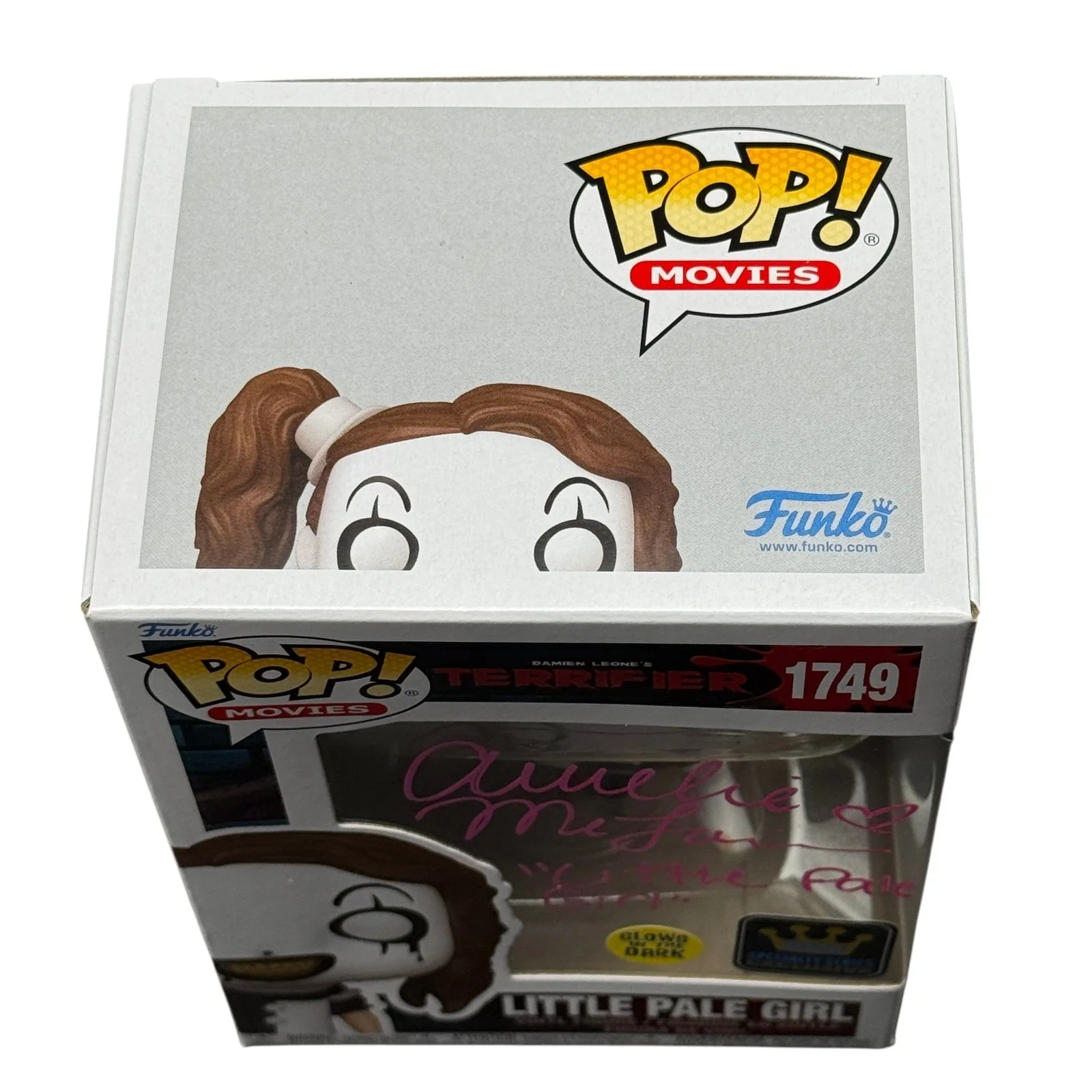 Amelia McLain — Amelie McLain Signed Little Pale Girl Terrifier Funko Pop Autograph Beckett, изображение 5