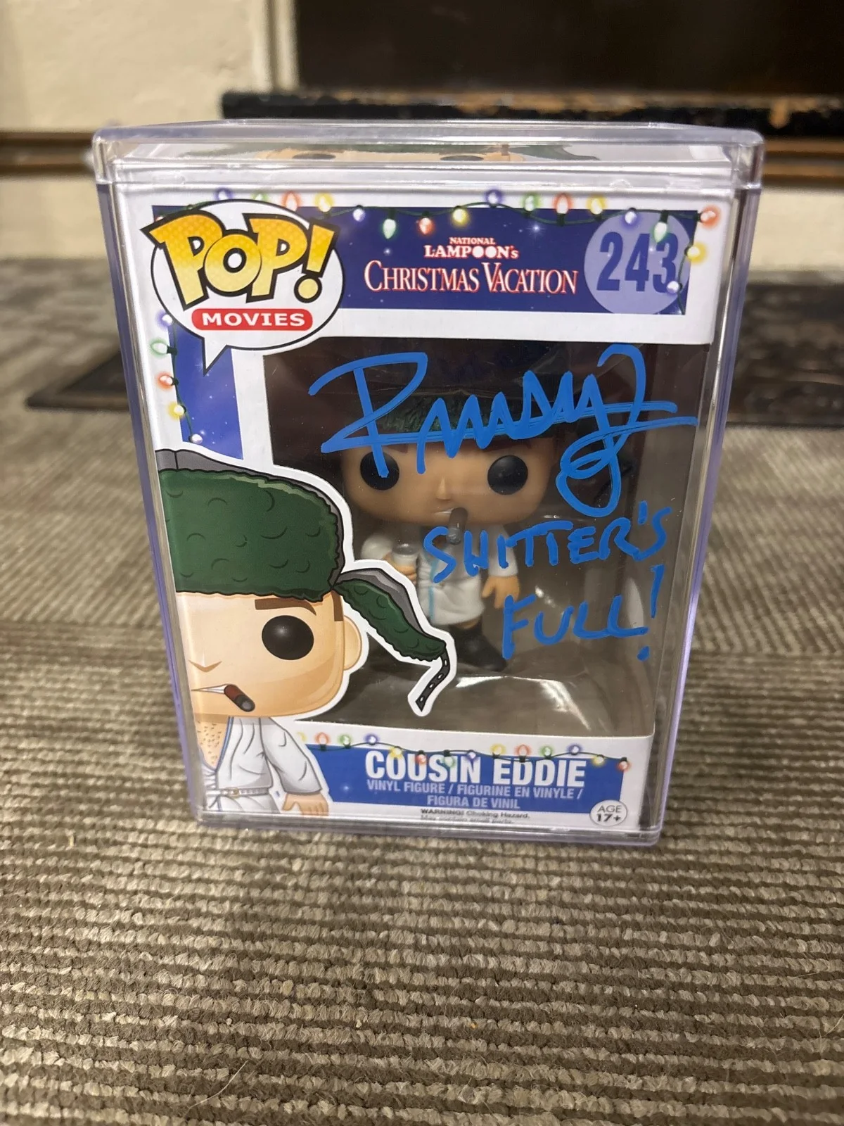 Randy Quaid Christmas Vacation "Cousin Eddie" Signed Funko Pop JSA, изображение 4