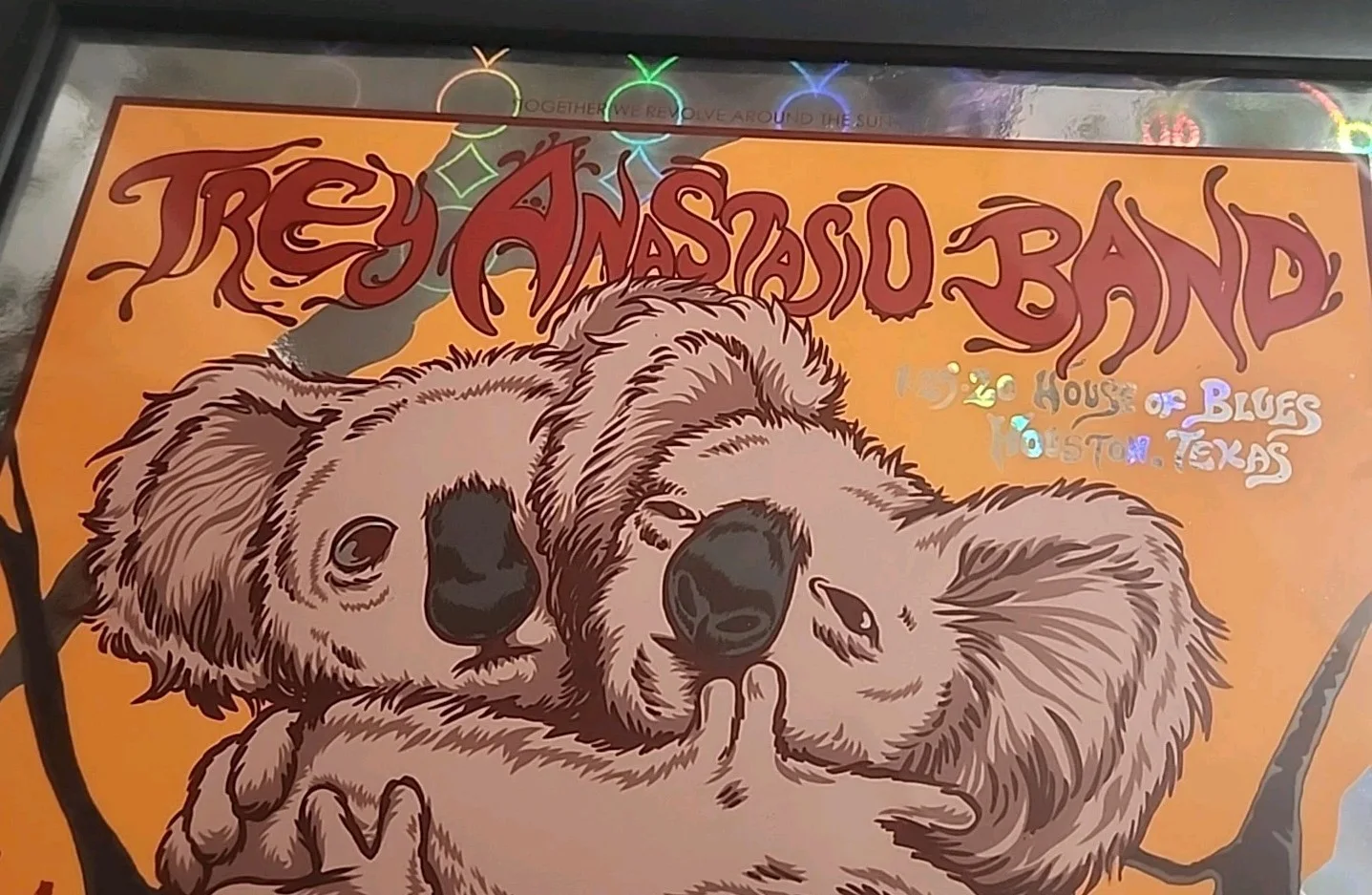 Trey Anastasio Band Jermaine Rogers Signed 6/30 House Of Blues Houston TX Poster, изображение 4