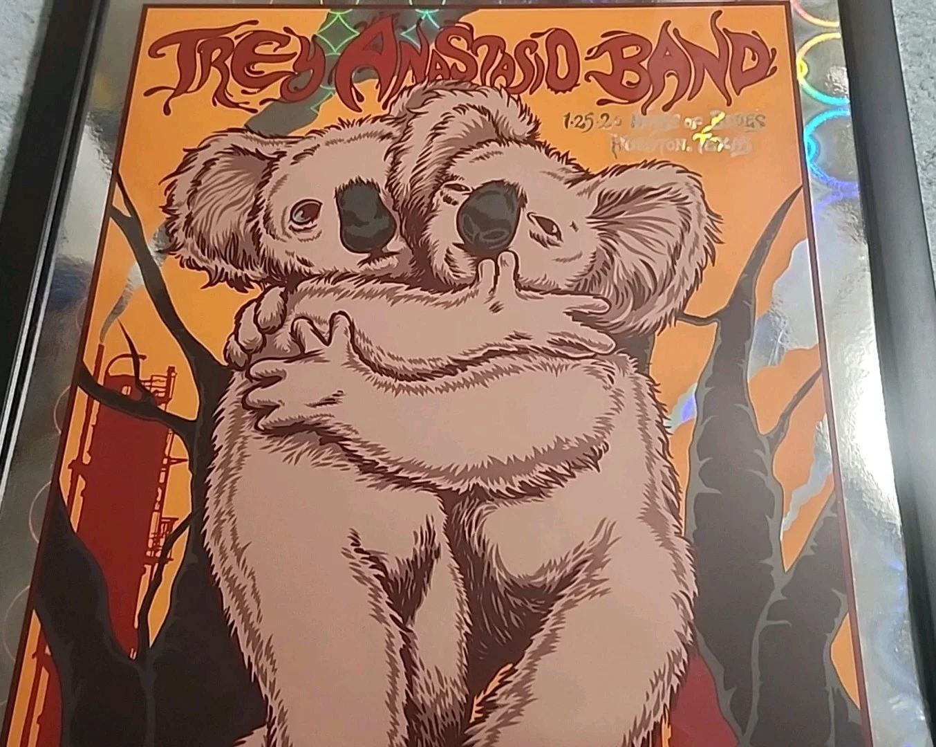 Trey Anastasio Band Jermaine Rogers Signed 6/30 House Of Blues Houston TX Poster, изображение 5