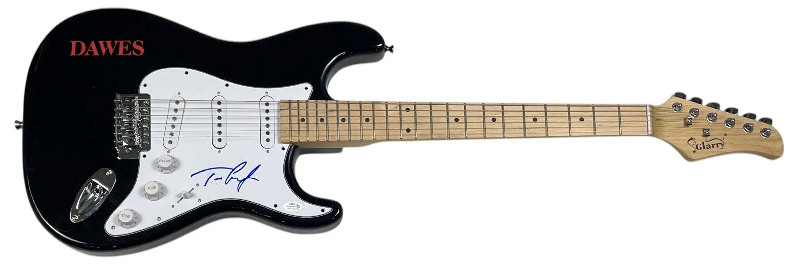 Dawes Taylor Goldsmith Signed Autograph Electric Guitar Band Singer ACOA COA, image 2