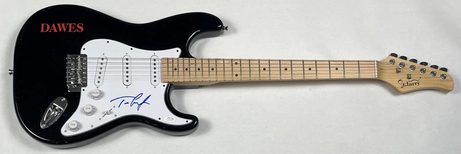 Dawes Taylor Goldsmith Signed Autograph Electric Guitar Band Singer ACOA COA, image 3