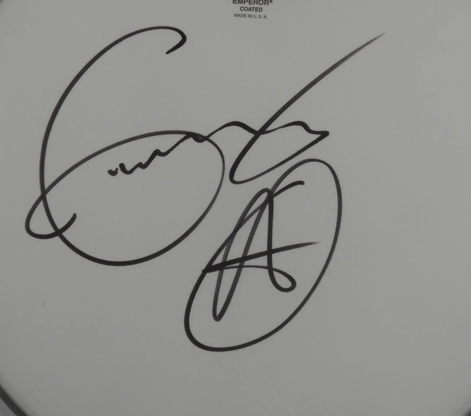 Queensryche JSA Signed Autograph 12" Drumhead Drum Head Geoff Tate, image 2