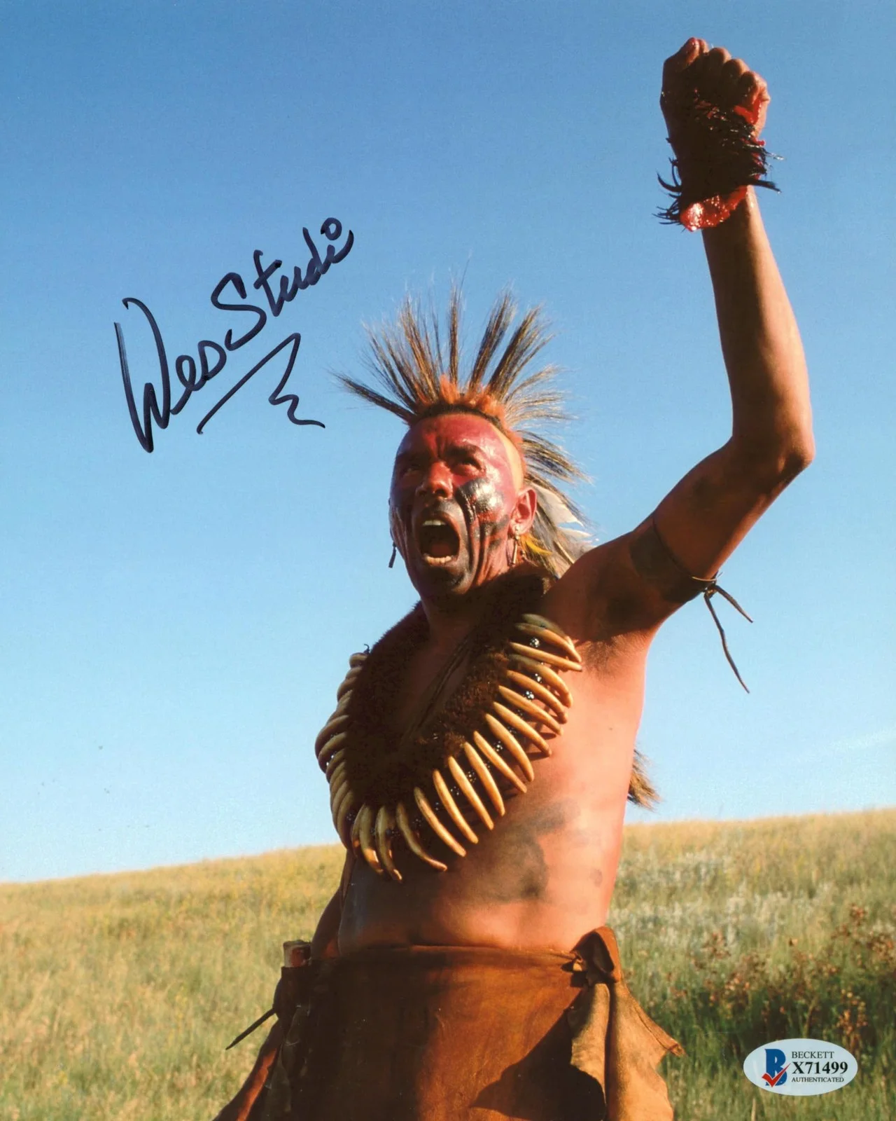 Wes Studi — Wes Studi Dances with Wolves Authentic Signed 8x10 Photo Autographed BAS #X71499, image 3