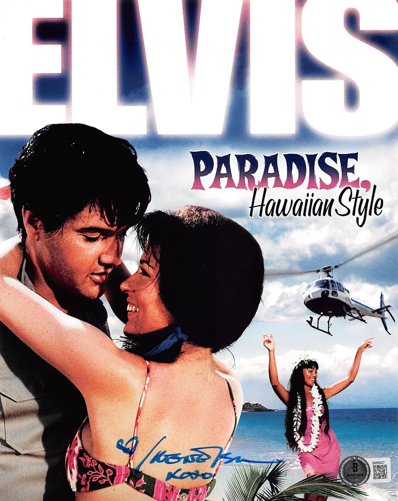 Irene Tsu — Irene Tsu Paradise, Hawaiian Style "Hearts xoxo" Signed 8x10 Photo BAS #BM59027, изображение 3