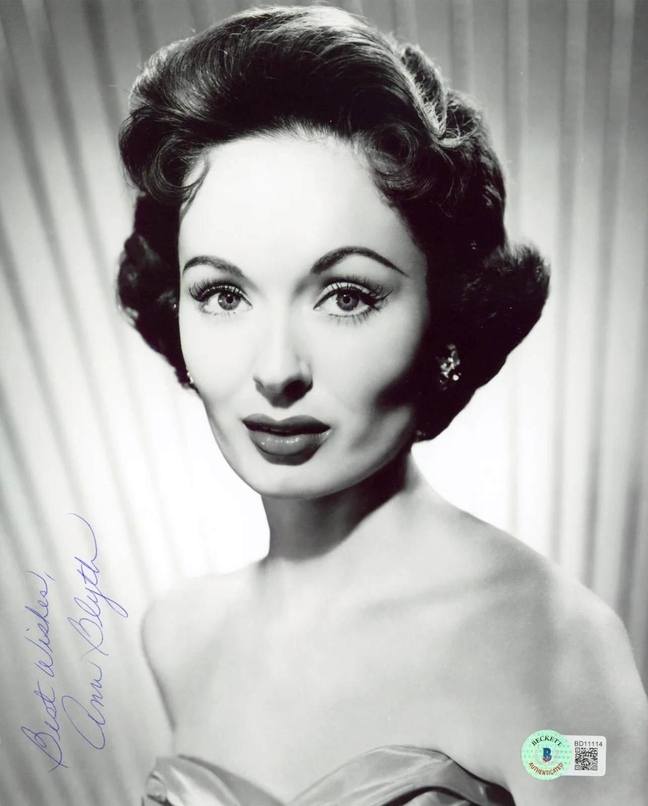 Ann Blyth — Ann Blyth Our Very Own "Best Wishes" Authentic Signed 8x10 Photo BAS #BD11114, image 3