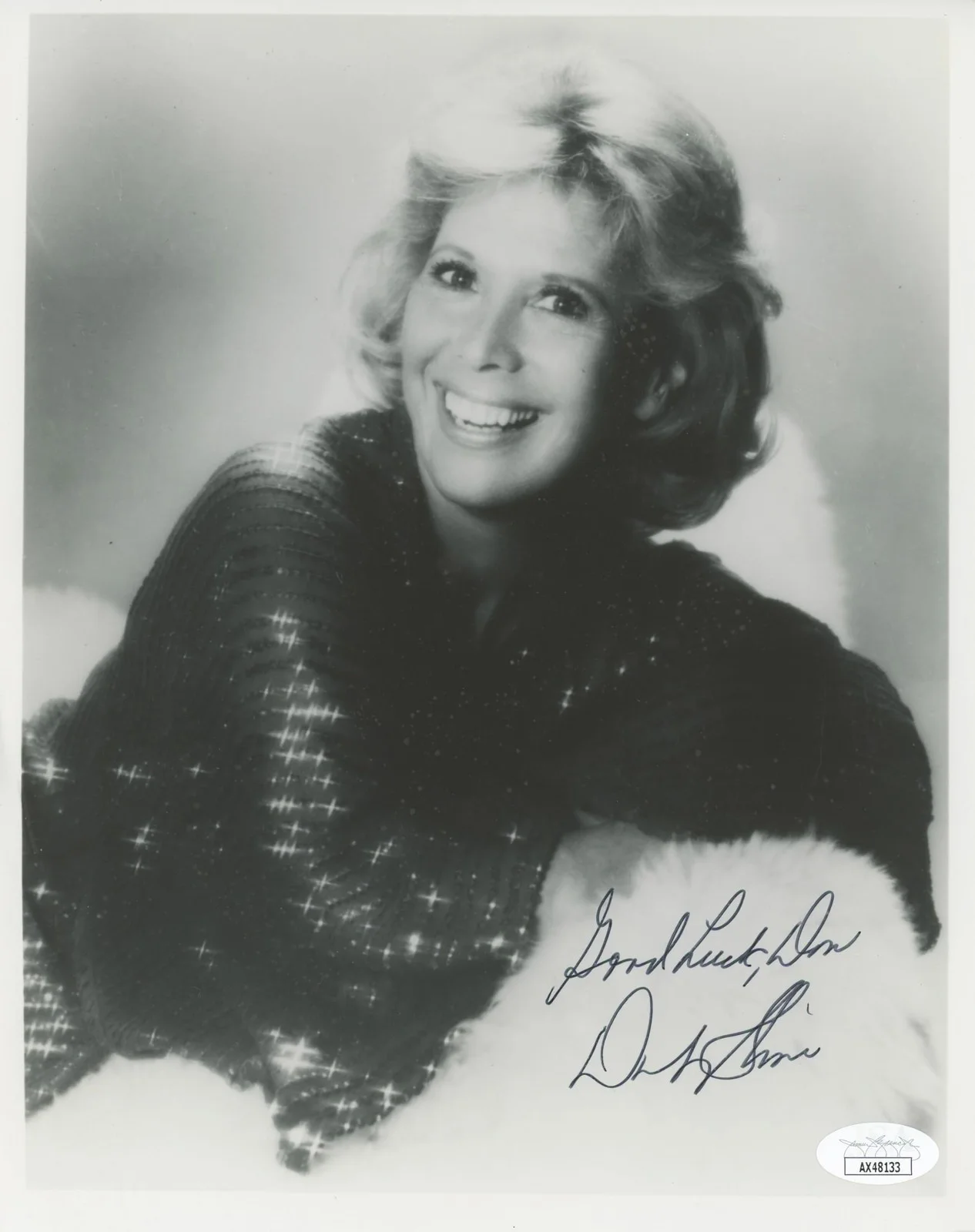 Dinah Shore — Dinah Shore "Good Luck" Authentic Signed 8x10 Photo Autographed JSA #AX48133, изображение 3