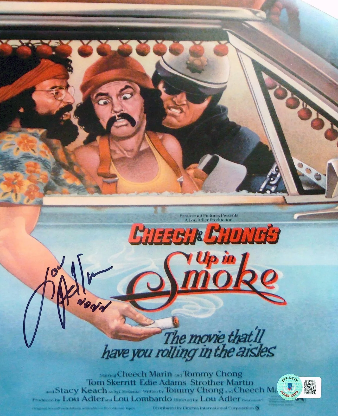 Lou Adler — Lou Adler Cheech & Chong's Up In Smoke Authentic Signed 8x10 Photo BAS #BH44859, image 3