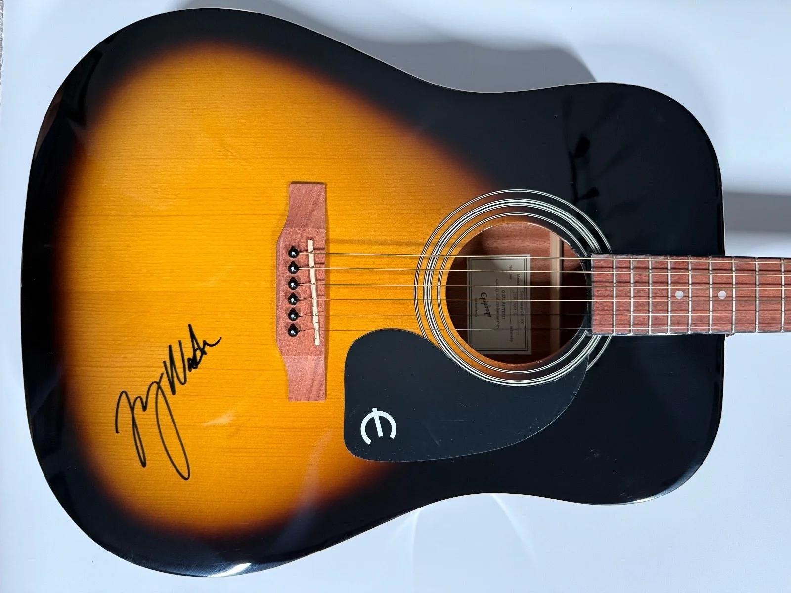 Morgan Wade ACOA Signed Autograph Acoustic Guitar Epiphone, image 4