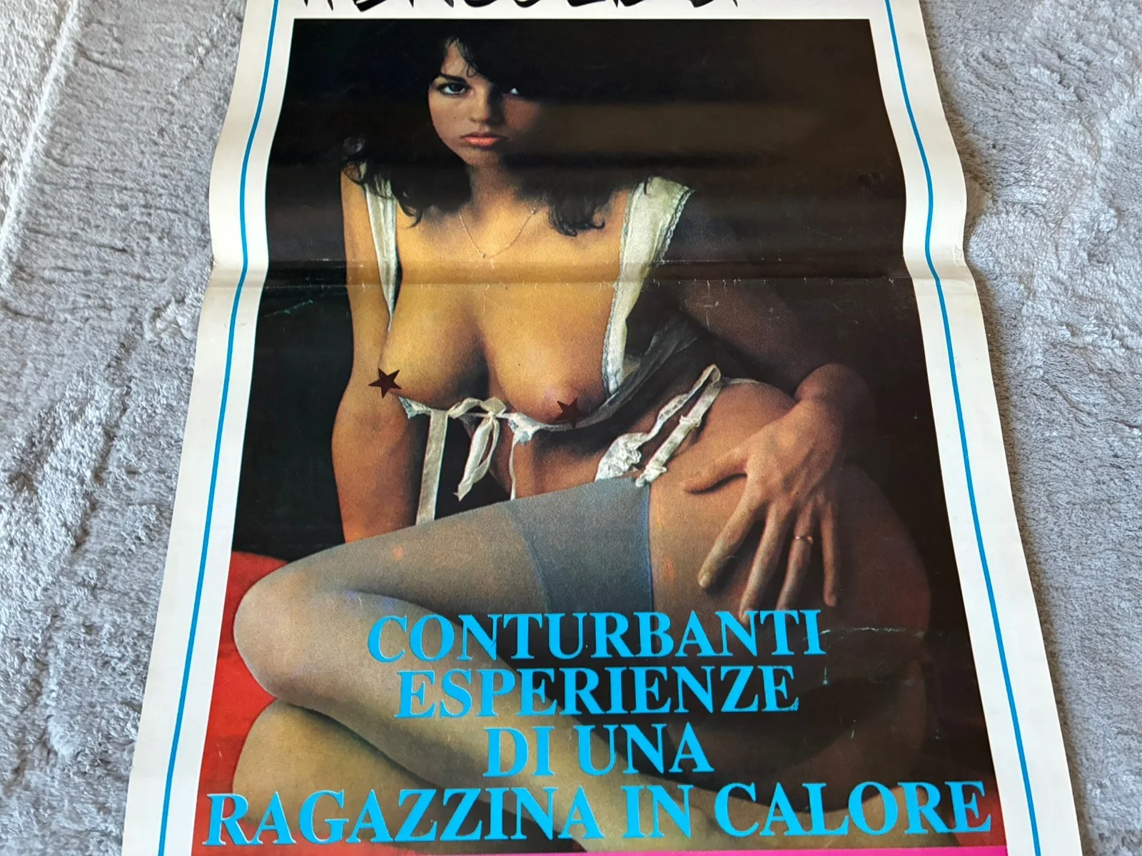 Original Vintage Italian Film Poster -DISTURBING EXPERIENCES OF A GIRL IN HEAT, изображение 2