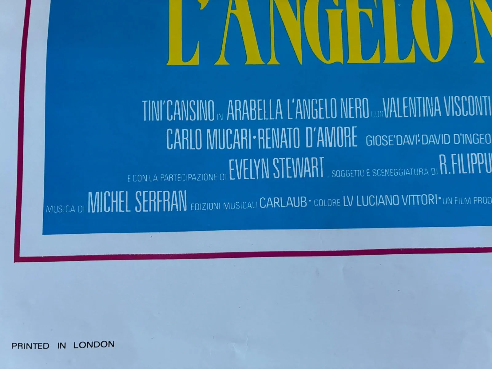 Original Vintage Italian Adult Film Poster - ARABELLA THE BLACK ANGEL, изображение 4