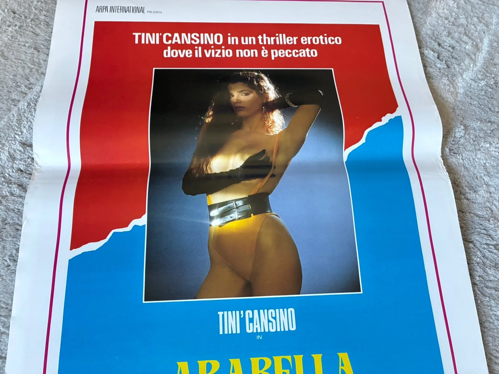 Original Vintage Italian Adult Film Poster - ARABELLA THE BLACK ANGEL, изображение 5