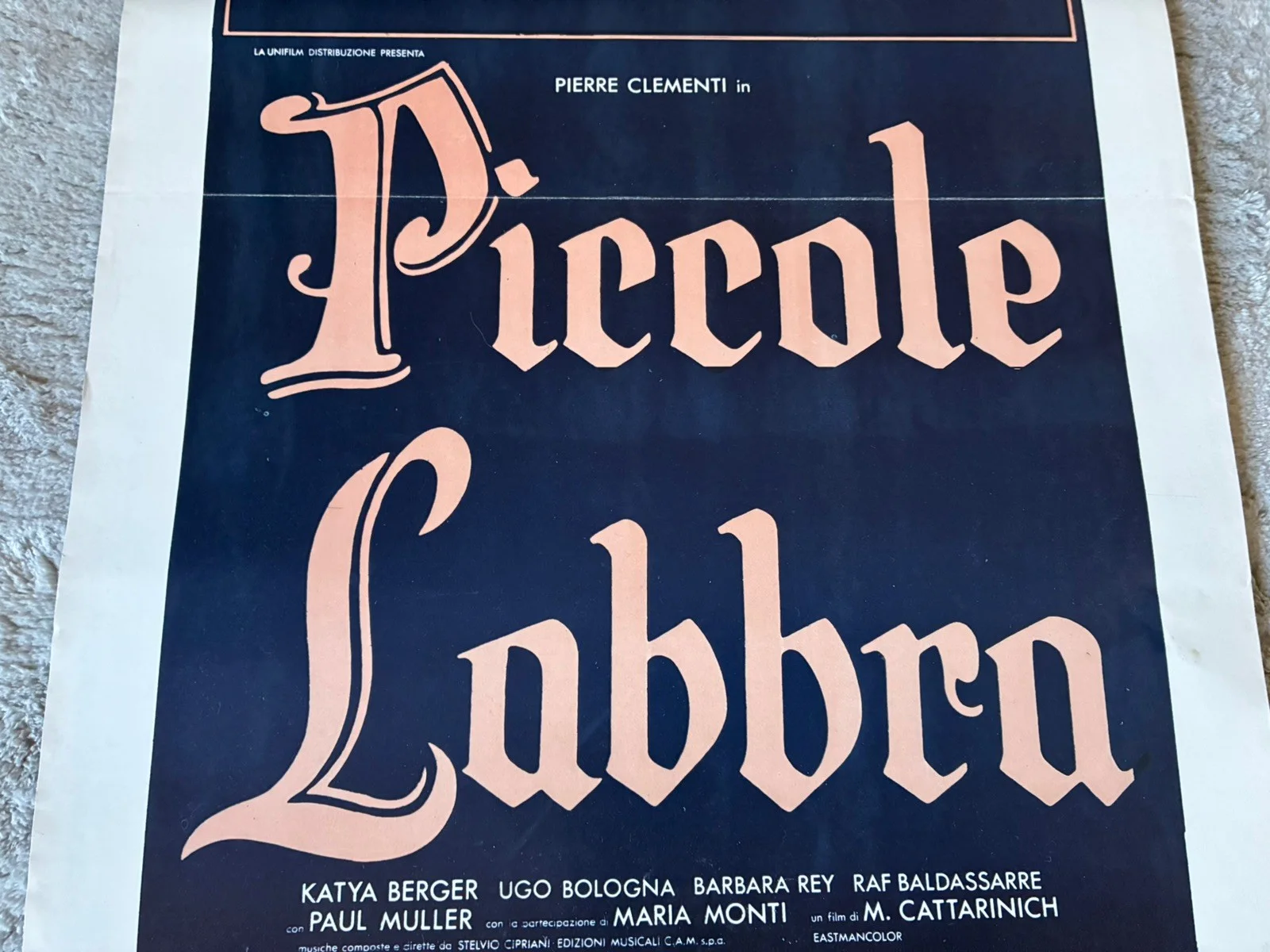 Original Vintage Italian Adult Film Poster - small lips, изображение 4