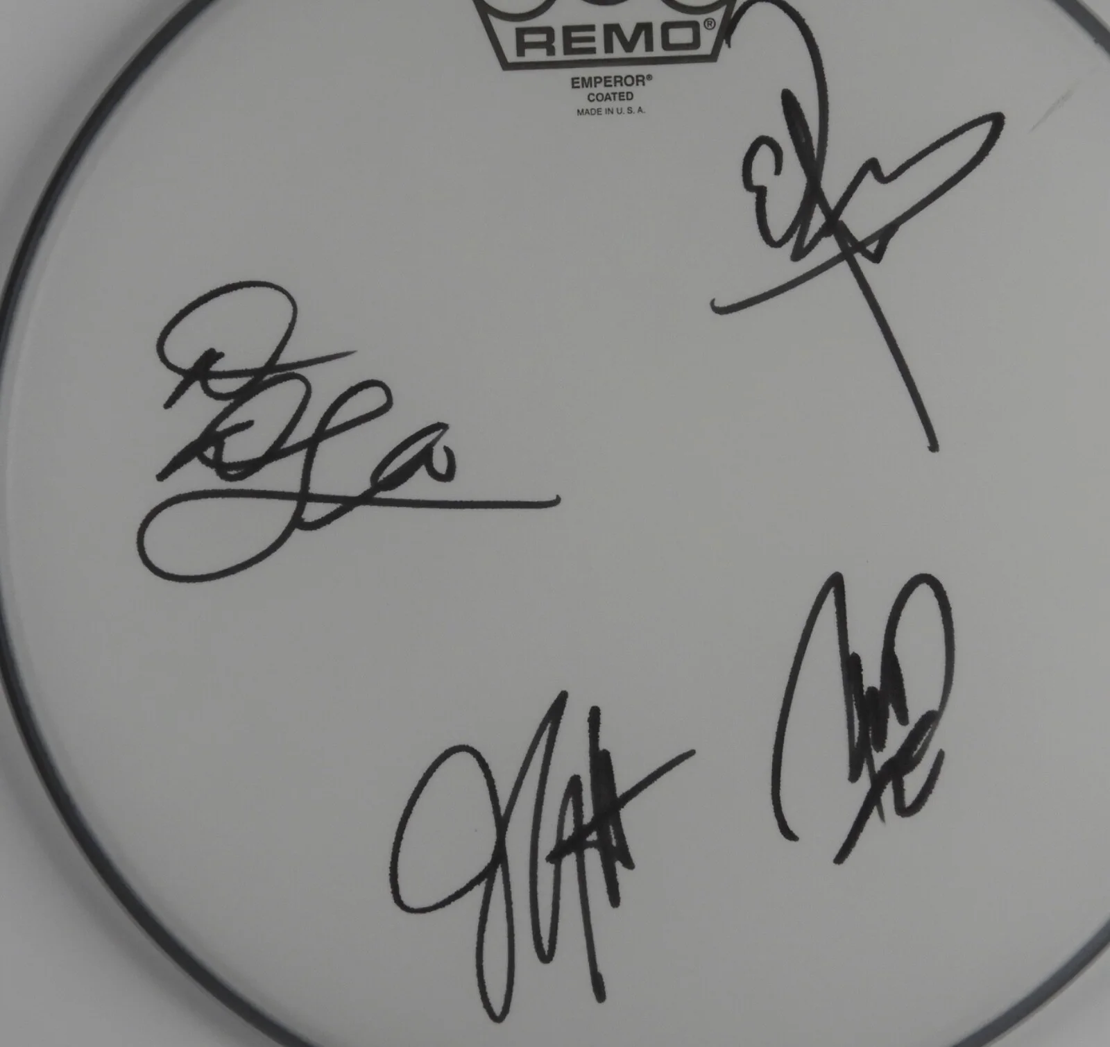 Stone Temple Pilots JSA Fully Signed Autograph Drum Head, image 2