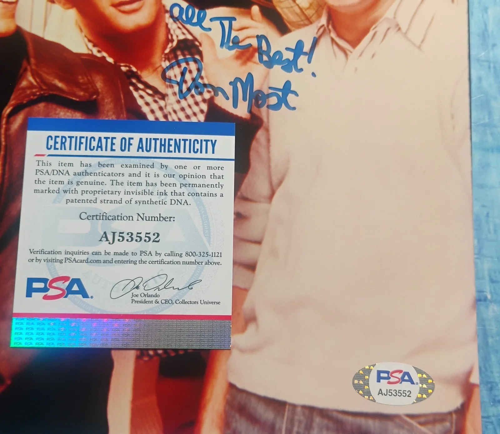 Henry Winkler & Donny Most Hand Signed 8x10 Photo PSA COA Happy Days NO TARIFFS, image 5