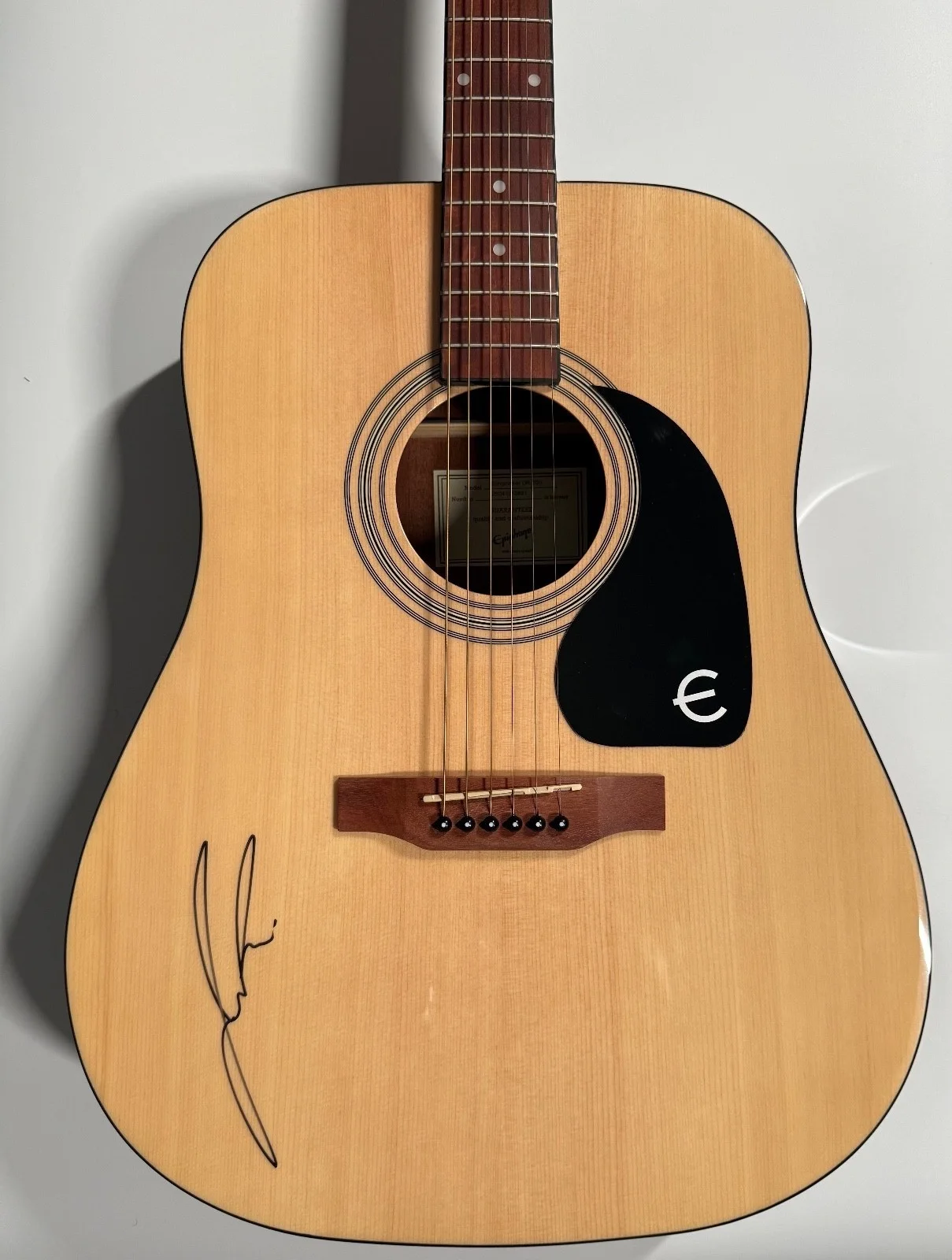 Jon Pardi ACOA Signed Autograph Acoustic Guitar Epiphone, image 3