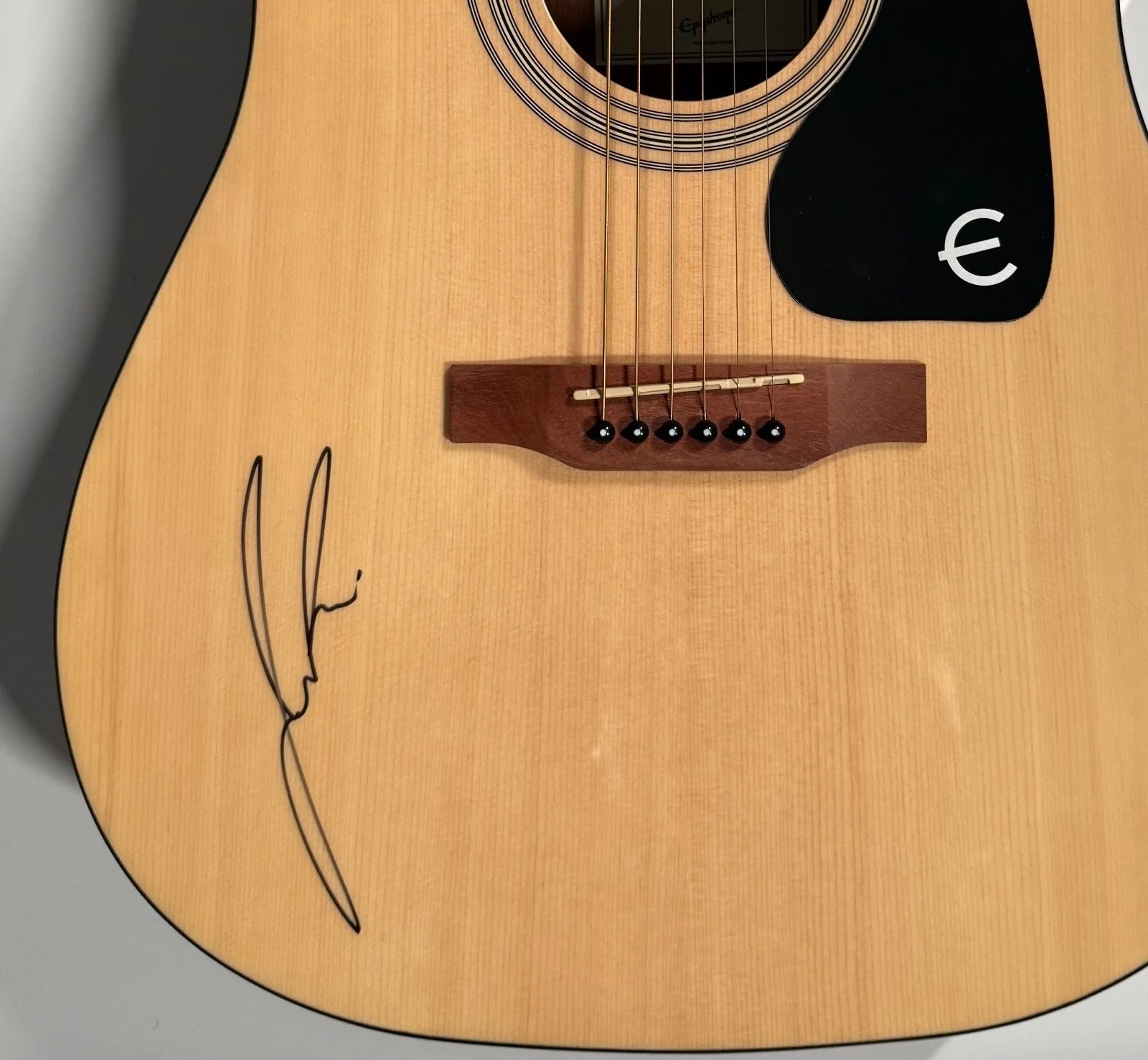 Jon Pardi ACOA Signed Autograph Acoustic Guitar Epiphone, image 4