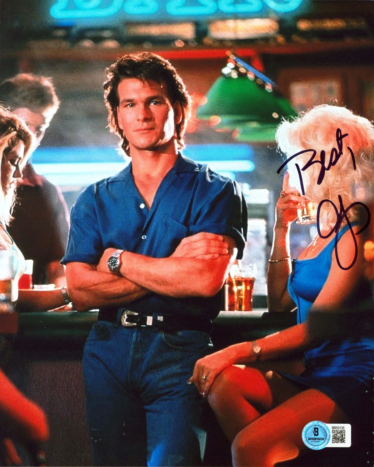 Julie Michaels — Julie Michaels Road House Authentic Signed 8x10 Vertical Photo BAS #BR53135