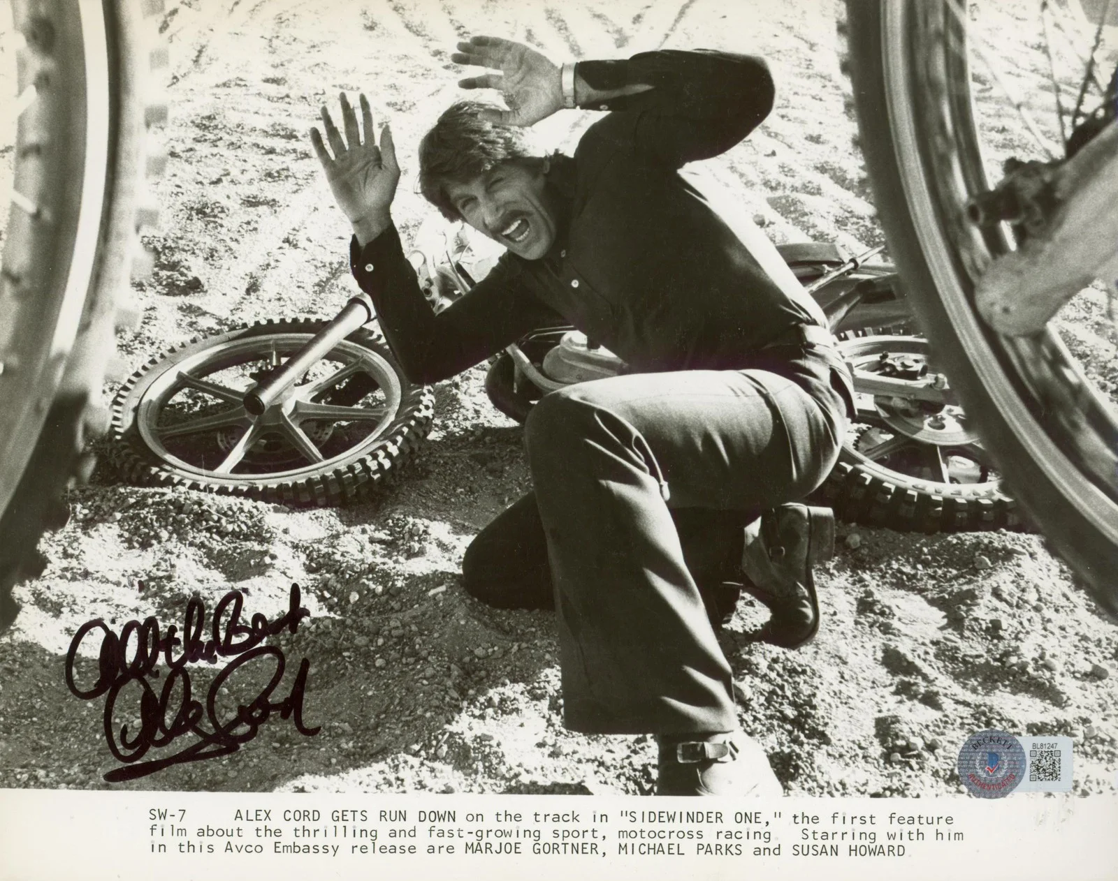Alex Cord — Alex Cord Sidewinder 1 "All The Best" Authentic Signed 8x10 Photo BAS #BL81247
