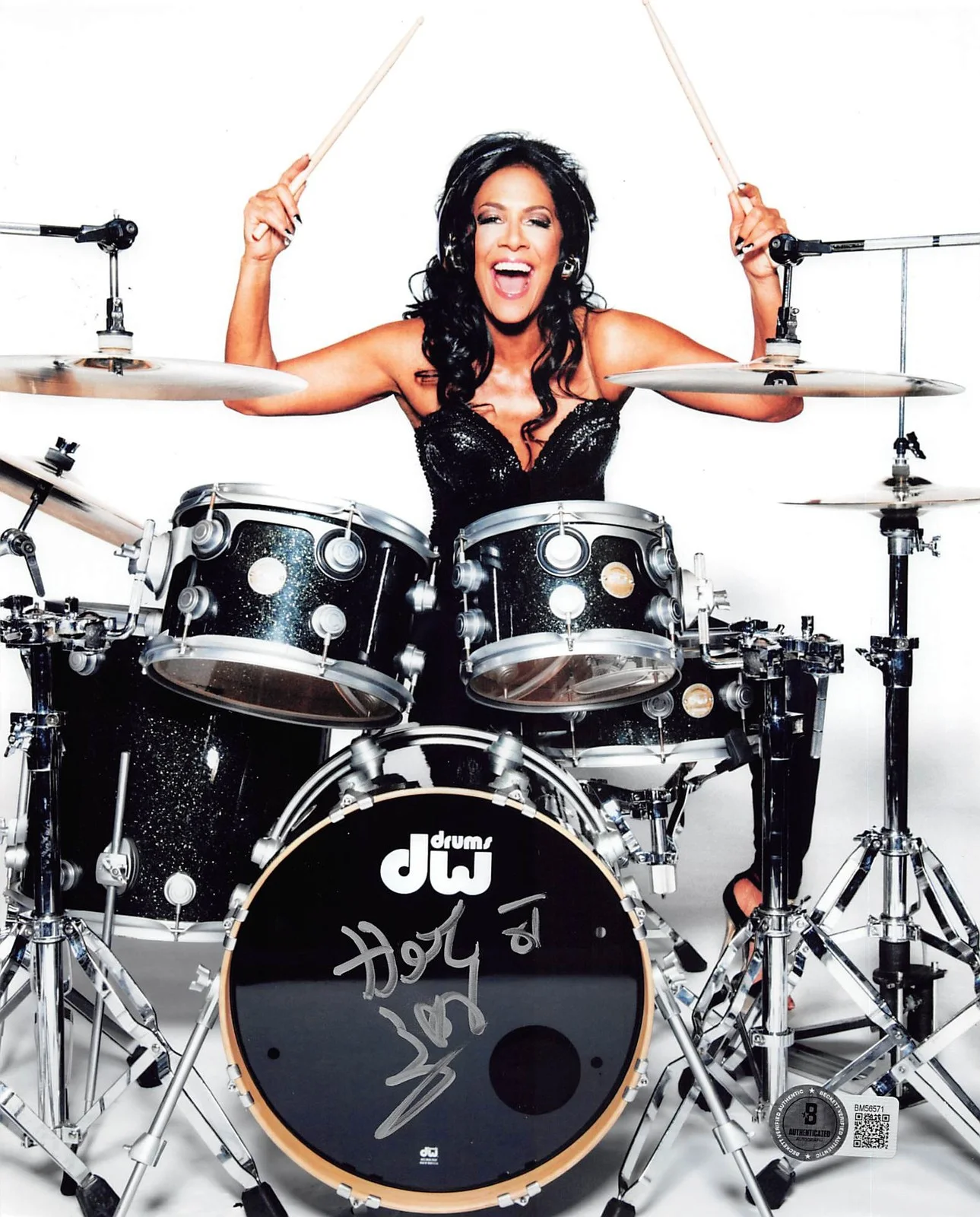 Sheila E — Sheila E. The George Duke Band Authentic Signed 8x10 Photo BAS #BM56571
