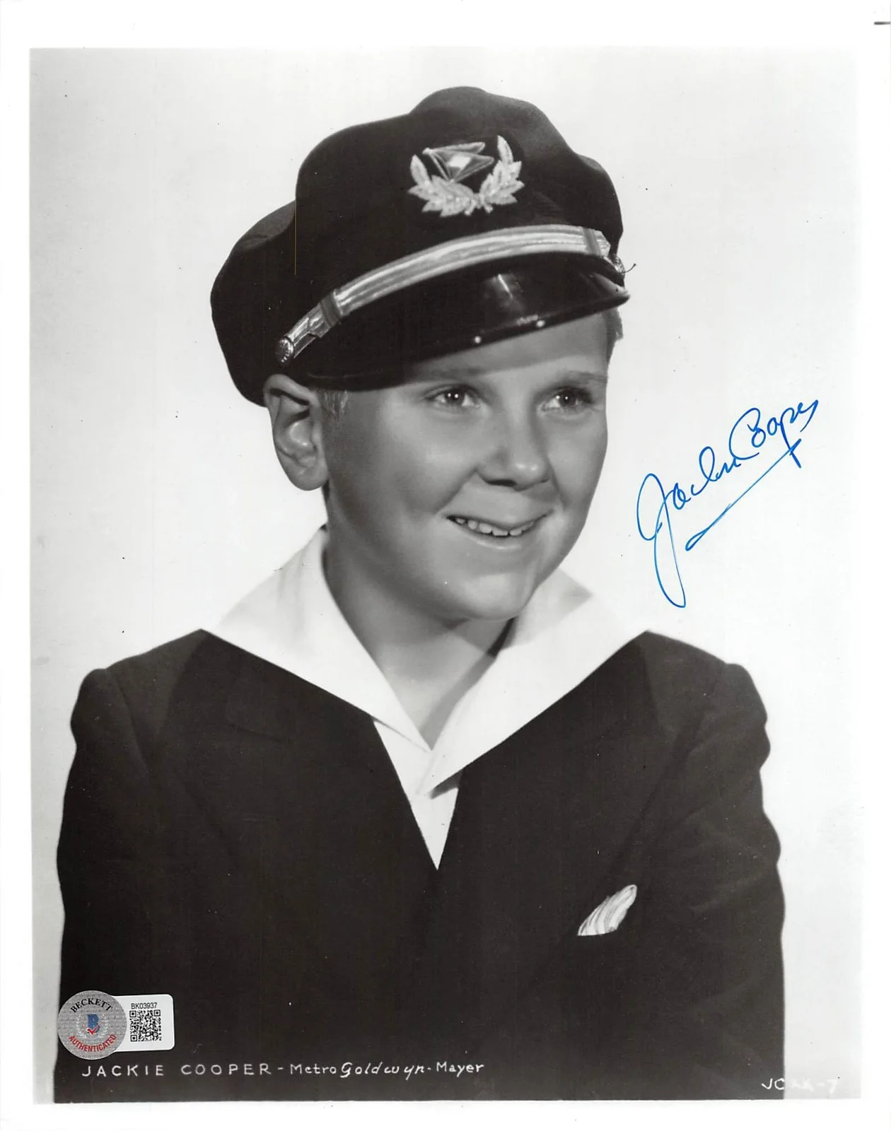 Jackie Cooper — Jackie Cooper The Little Rascals Authentic Signed 8x10 Photo BAS #BK03937, изображение 3