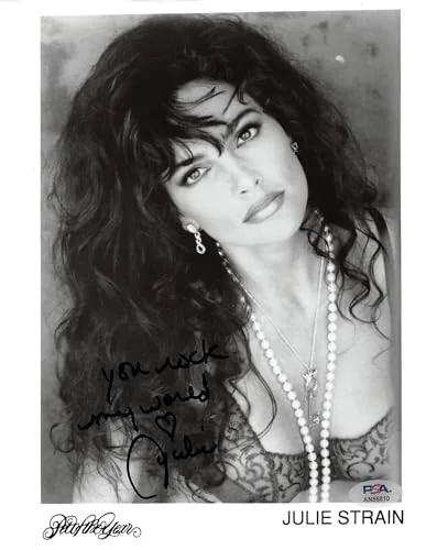 Julie Strain — Julie Strain Penthouse Pet You Rock My World Signed 8x10 Photo PSA/DNA #AN86810, изображение 2