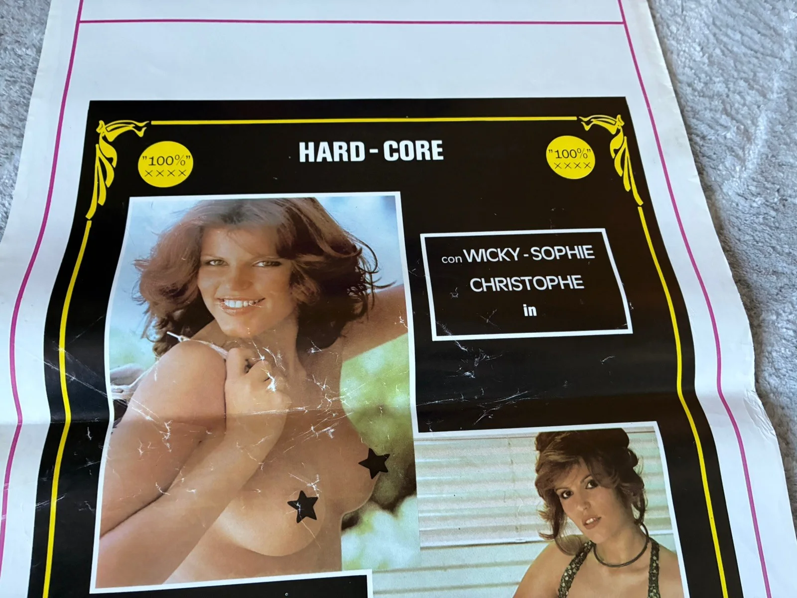 Original Vintage Italian Adult Film Poster - PERVERSE.. IN CALORE, изображение 4