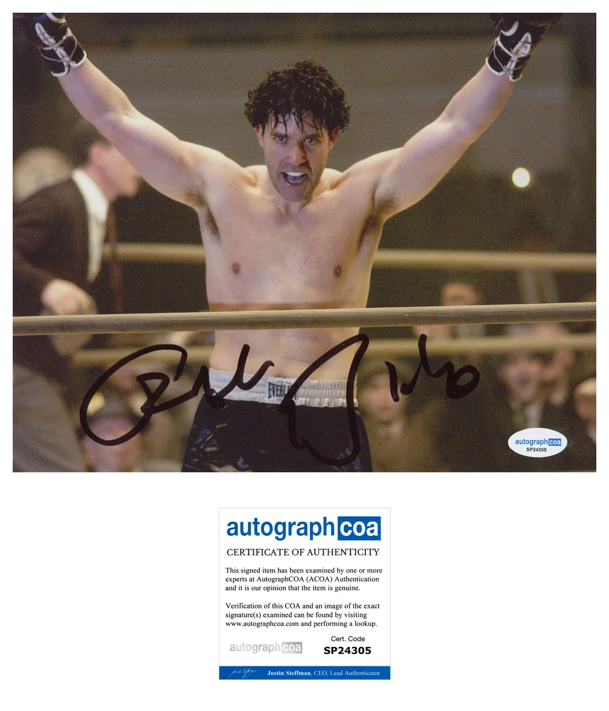 Craig Bierko — Craig Bierko Signed Autographed CINDERELLA MAN 8x10 Photo PROOF ACOA D Boxing