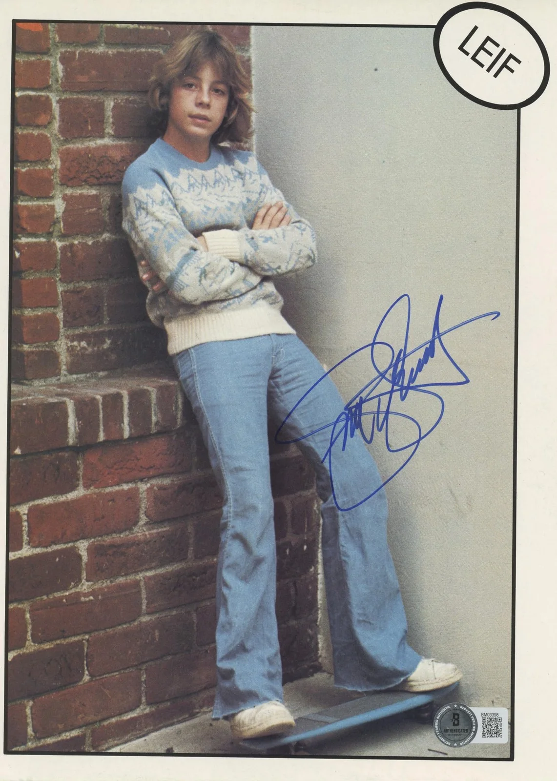Leif Garrett — Leif Garrett The Outsiders Authentic Signed 8x10.75 Magazine Page BAS #BM03398, изображение 3