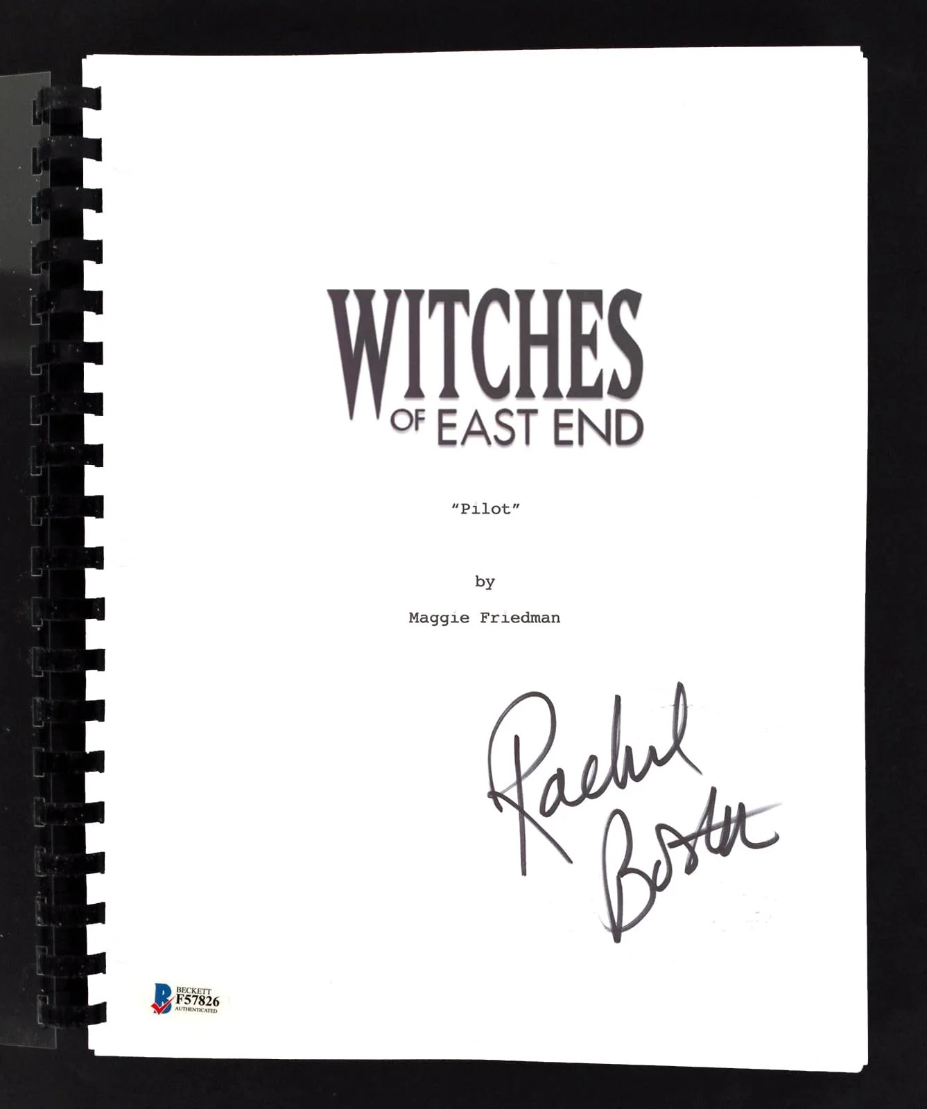 Rachel Boston — Rachel Boston Signed Witches of East End Pilot Episode Tv Script BAS #F57826, изображение 3