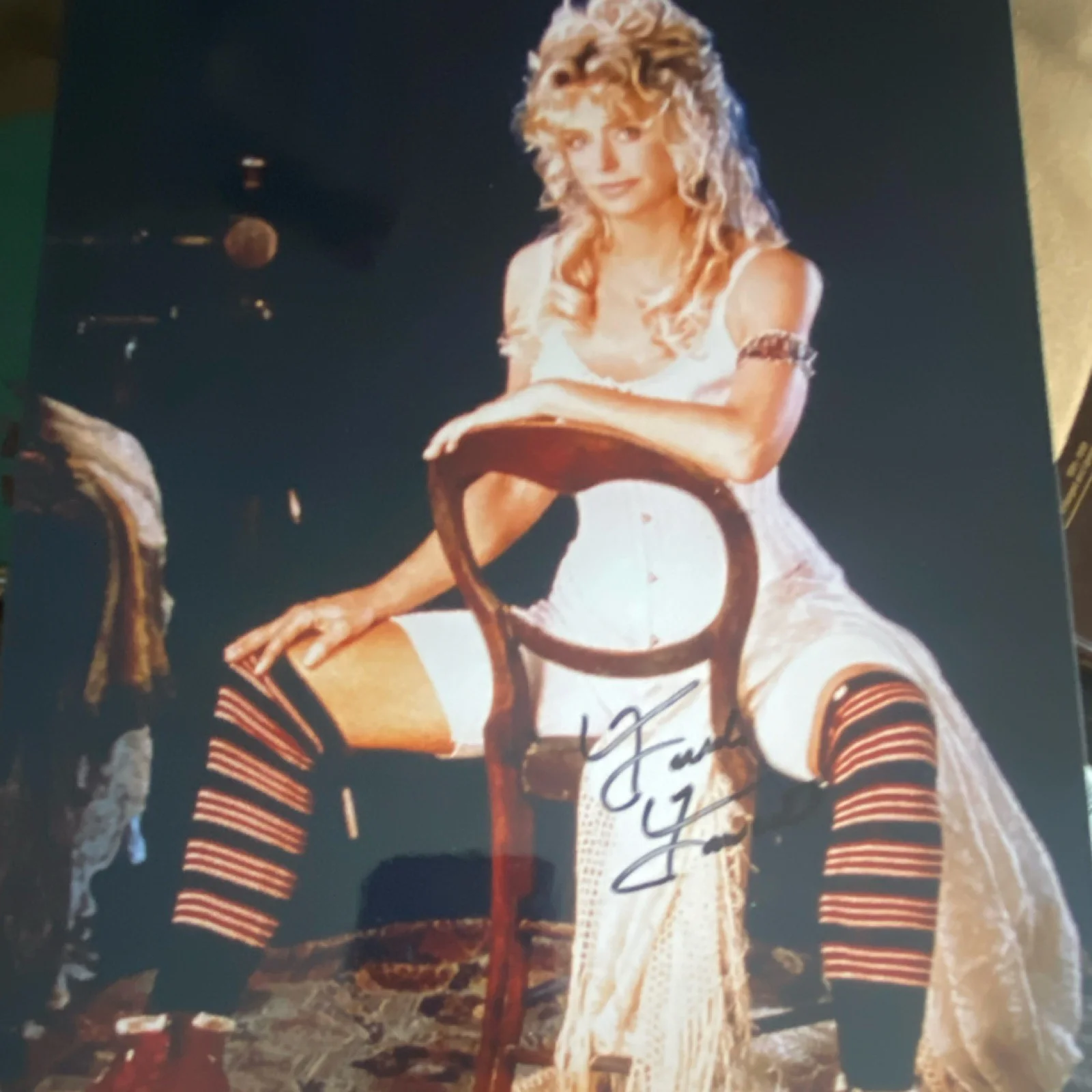 Farrah Fawcett Sharpie Signed Autographed Portrait 8 X 10, image 4