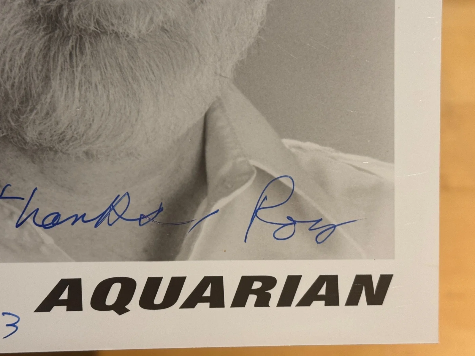 Signed ROY BURNS Aquarian 8"x10" Promo, image 2