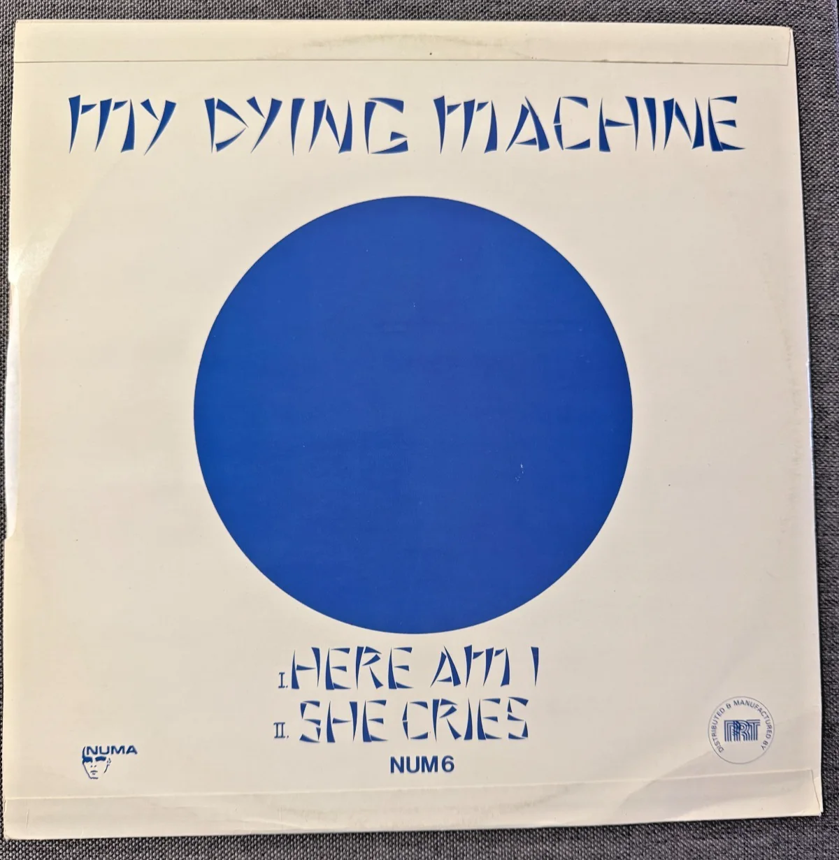GARY NUMAN Signed "My Dying Machine" 12" Vinyl Single - Rare Autographed 1984 Nu, image 2