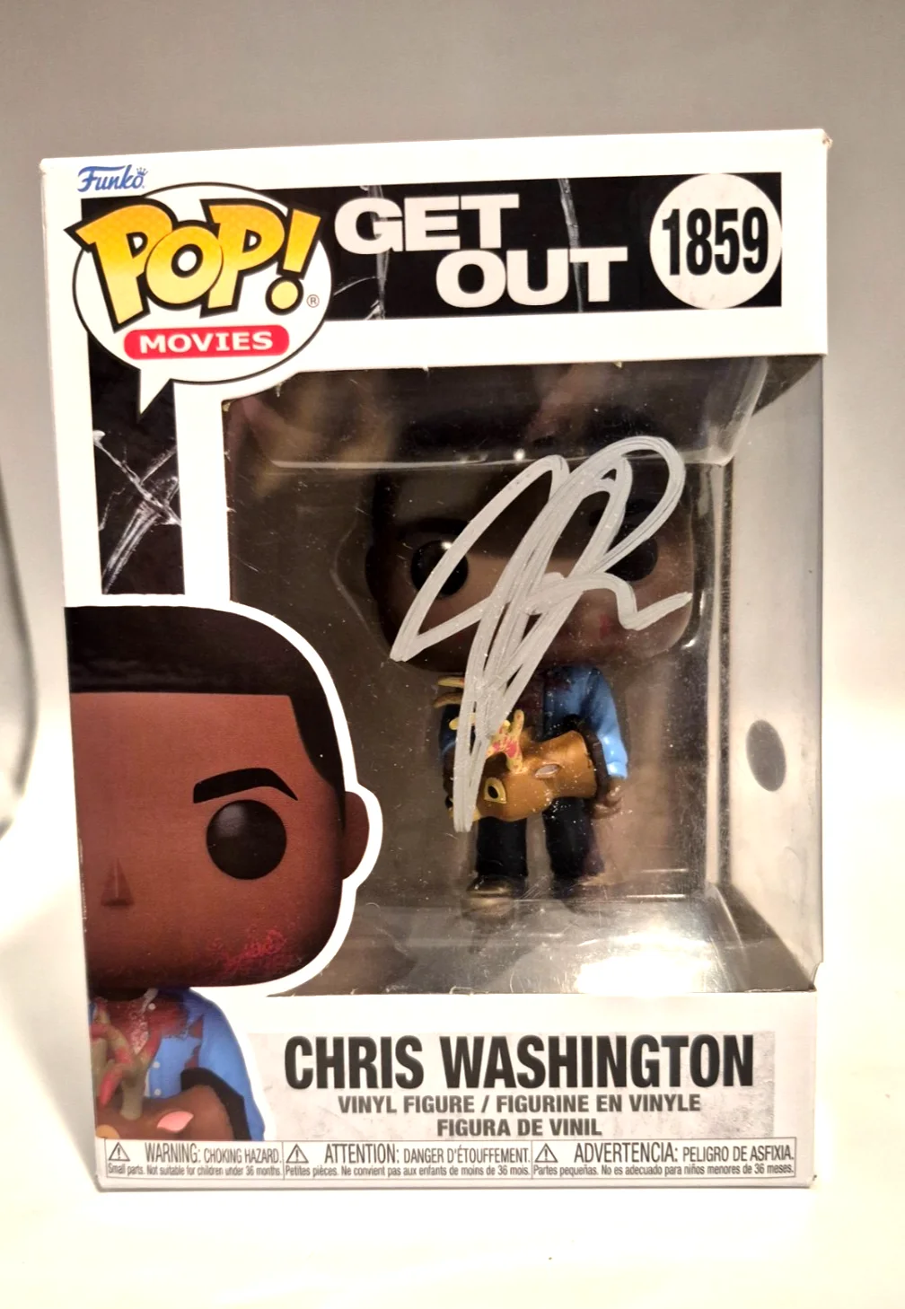 JORDAN PEELE — JORDAN PEELE SIGNED AUTOGRAPHED CHRIS WASHINGTON GET OUT FUNKO POP 1859 JSA COA