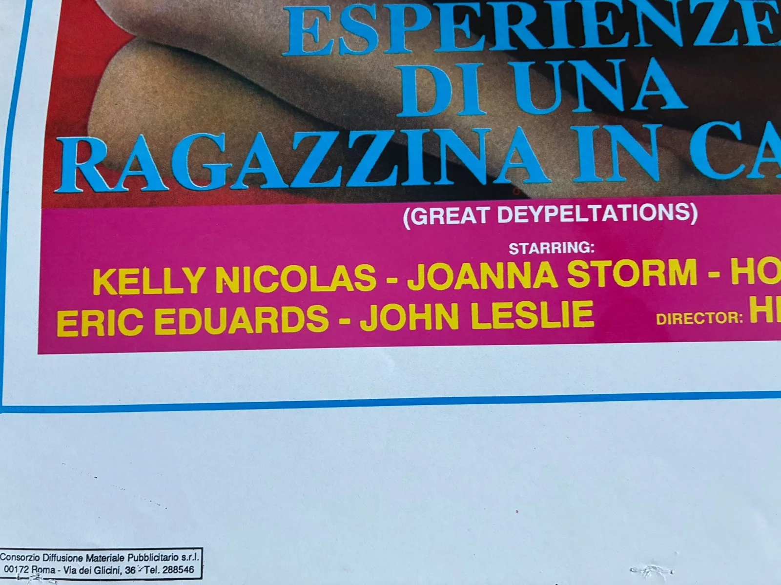Original Vintage Italian Film Poster -DISTURBING EXPERIENCES OF A GIRL IN HEAT, изображение 4