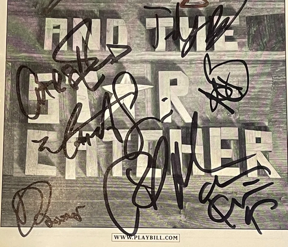 Cast — "Peter & the Star Catcher" Original Broadway Cast Signed Playbill w/ticket stub, image 3